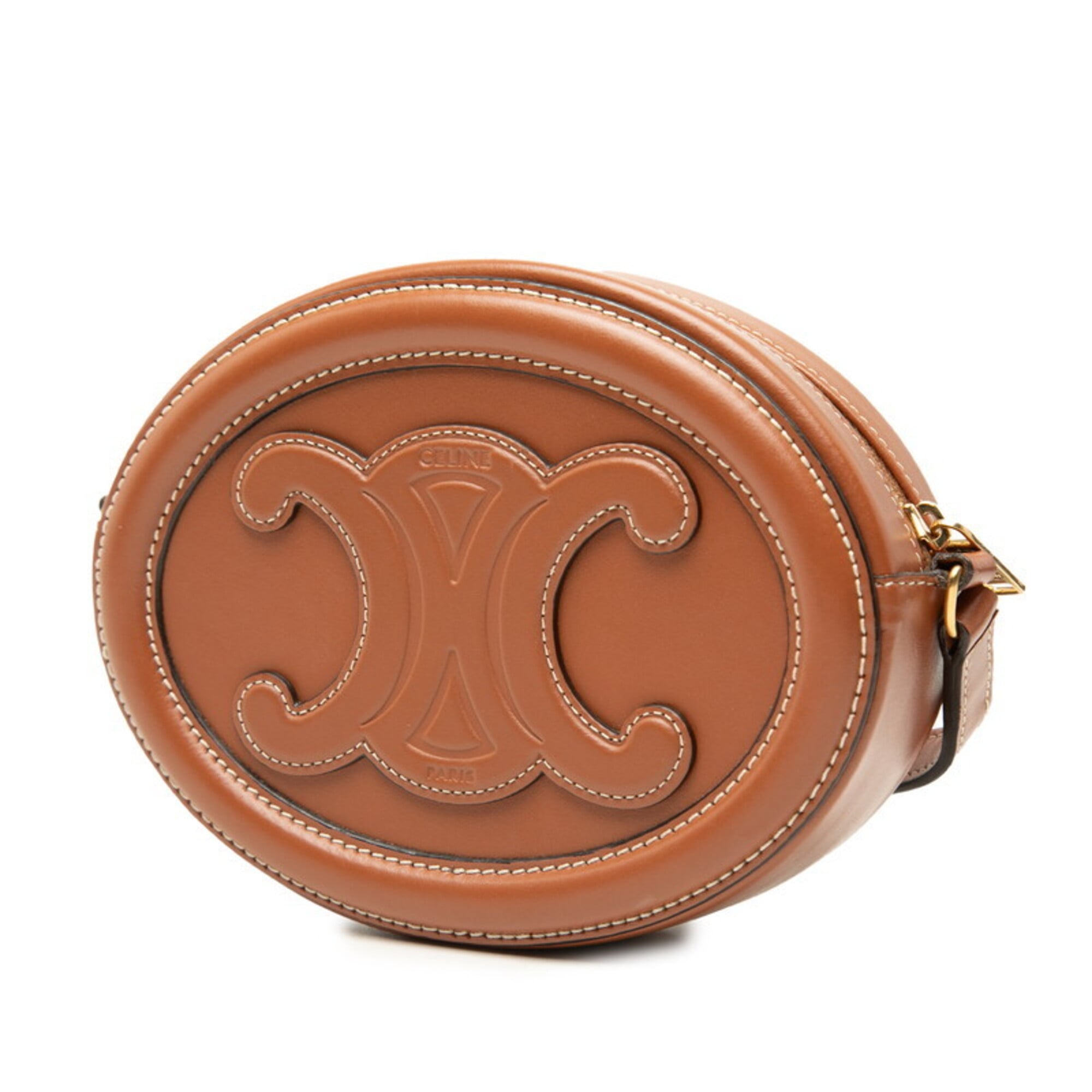 Celine Brown Leather Shoulder Bag (Pre-Owned)