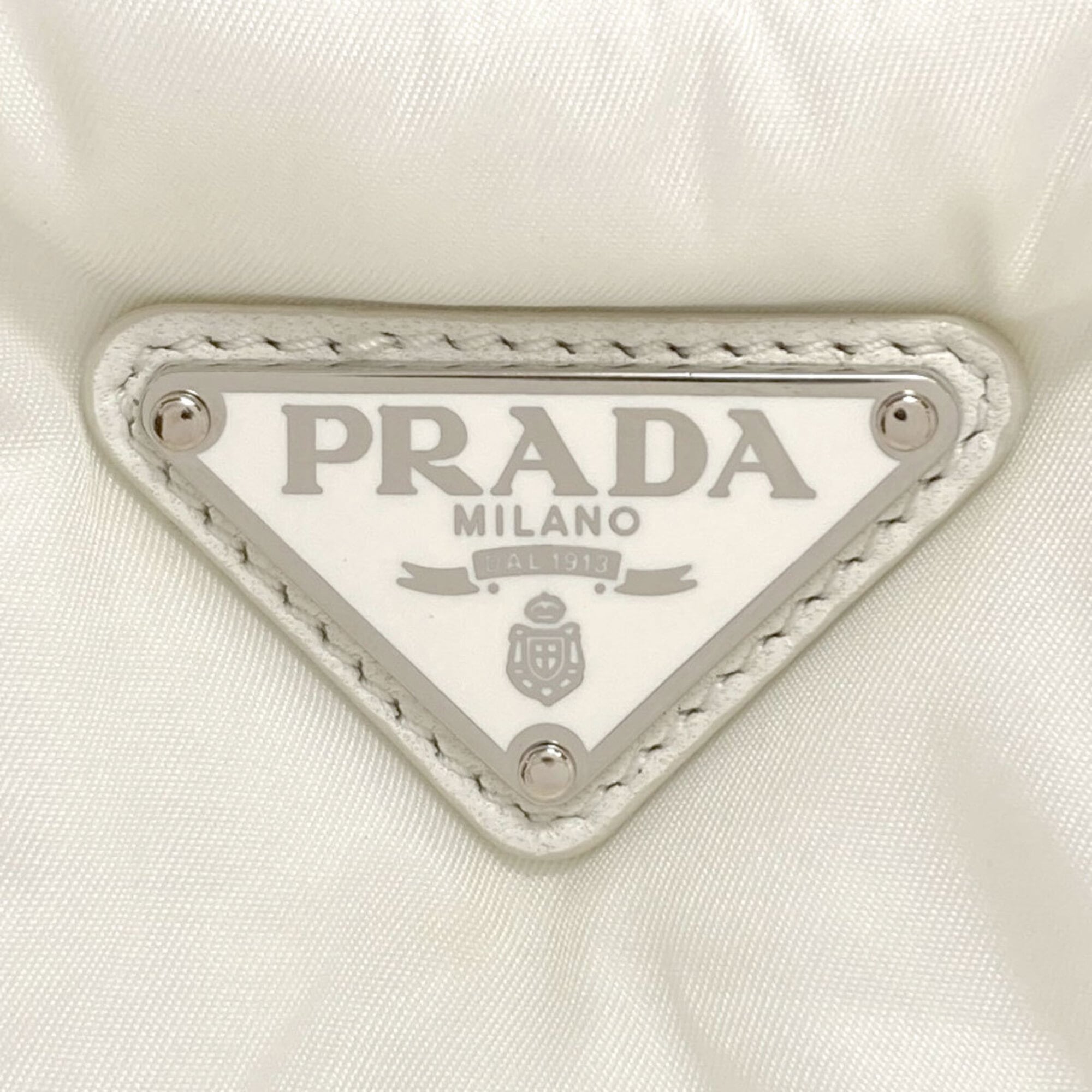 Prada White Nylon Handbag (Pre-Owned)
