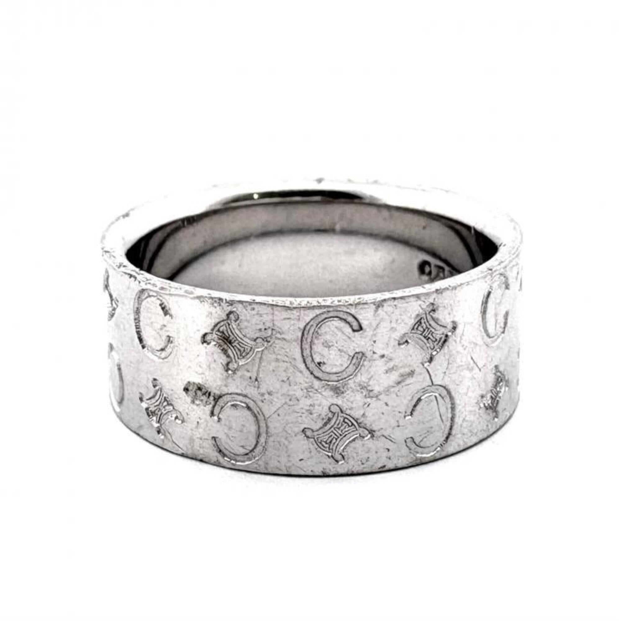 Celine Silver Silver Band Ring (Pre-Owned)