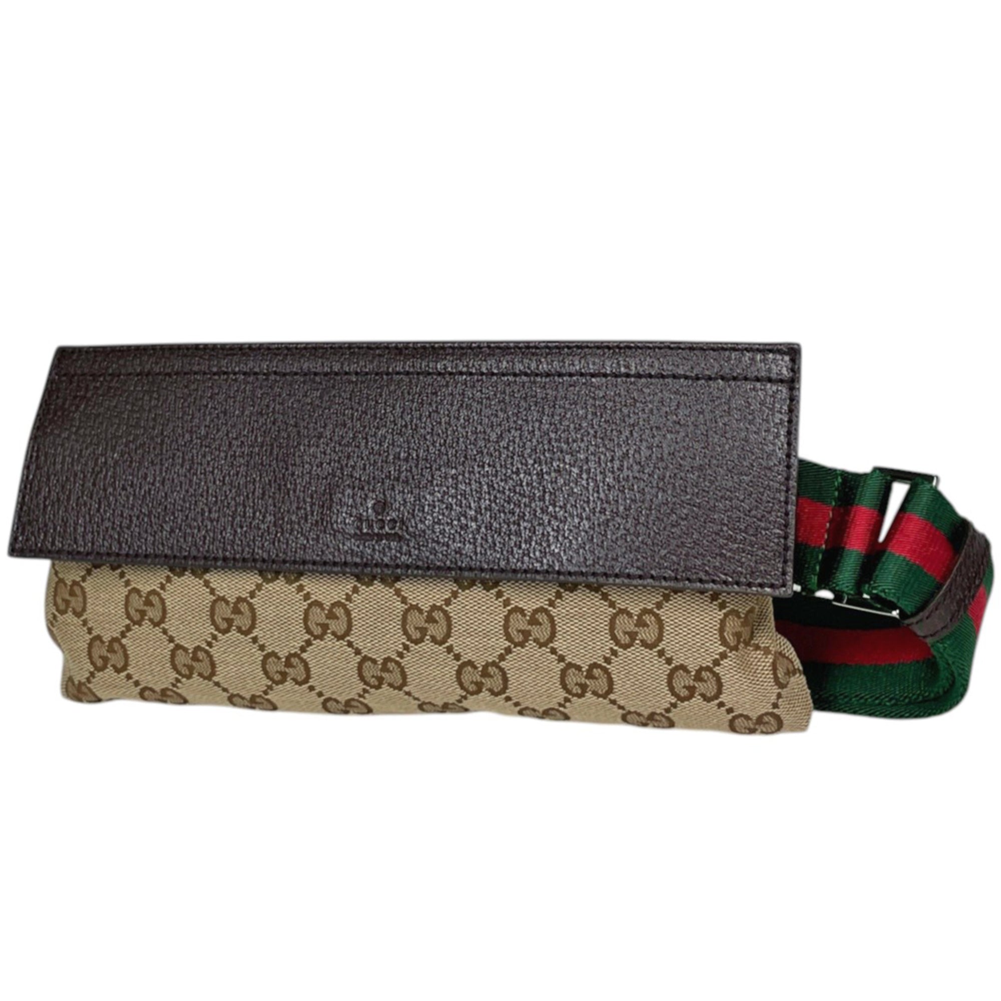 Gucci Sherry Line Beige Gg Canvas Fanny Pack Sling Bag (Pre-Owned)