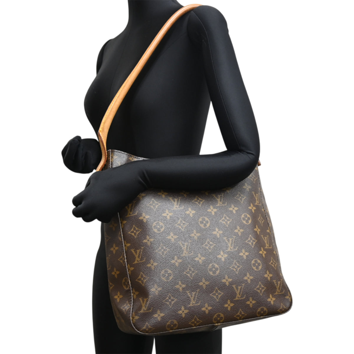 Louis Vuitton Brown Monogram Shoulder Bag (Pre-Owned)