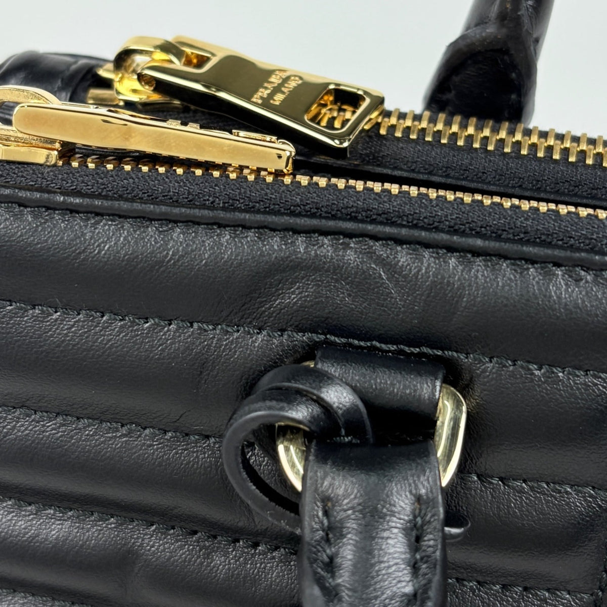 Prada Black Leather Handbag (Pre-Owned)