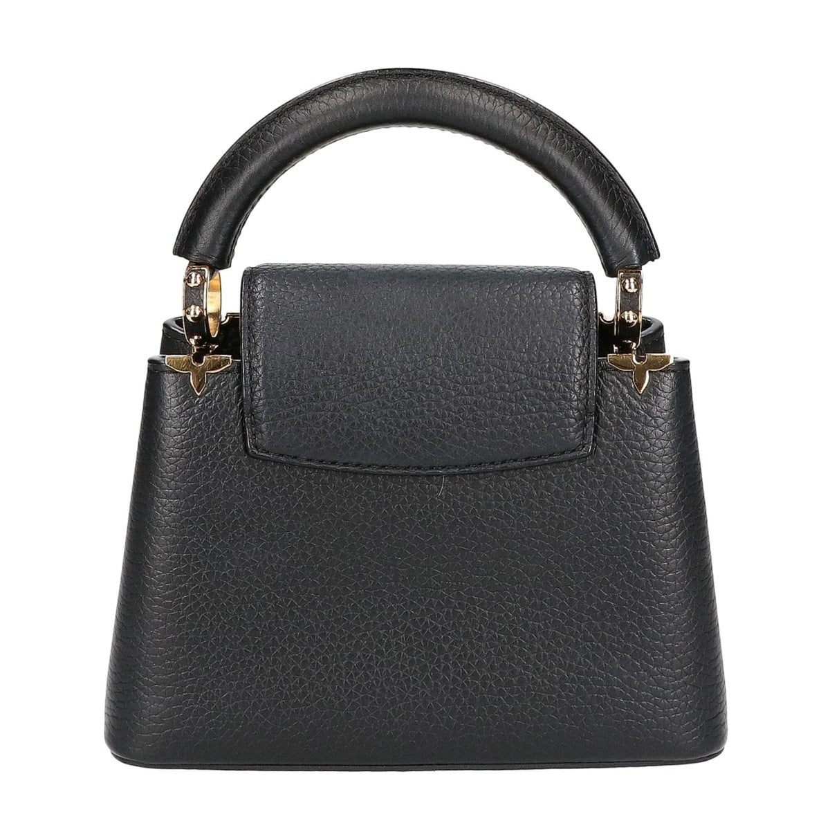 Louis Vuitton Black Leather Handbag Shoulder Bag (Pre-Owned)
