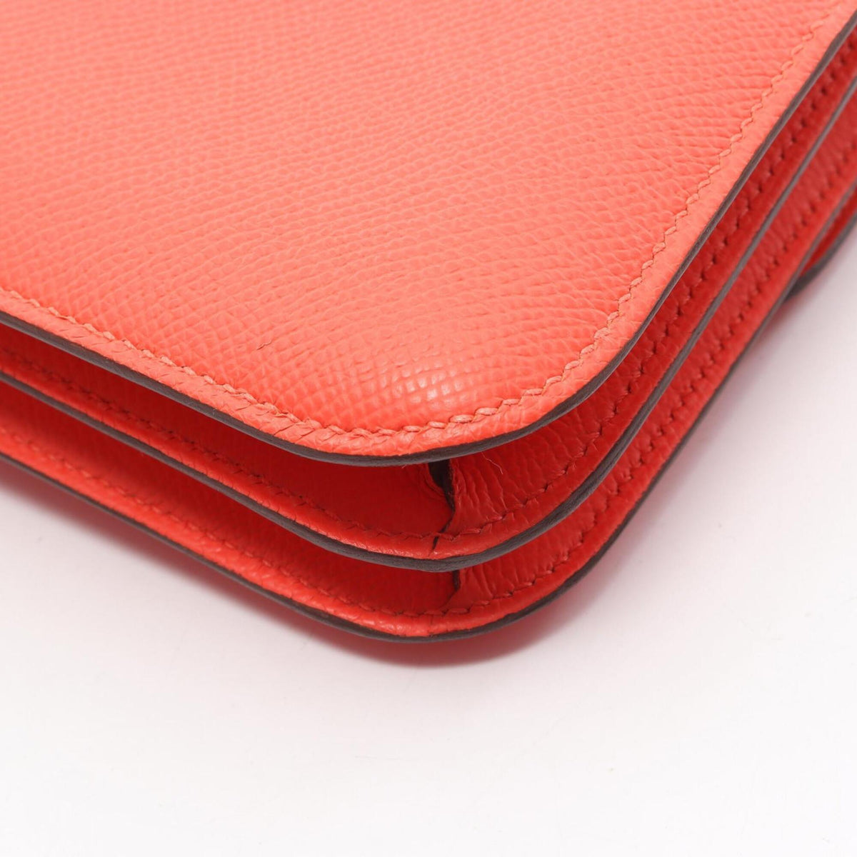 Hermes Red Color Epsom Leather Shoulder Bag (Pre-Owned)
