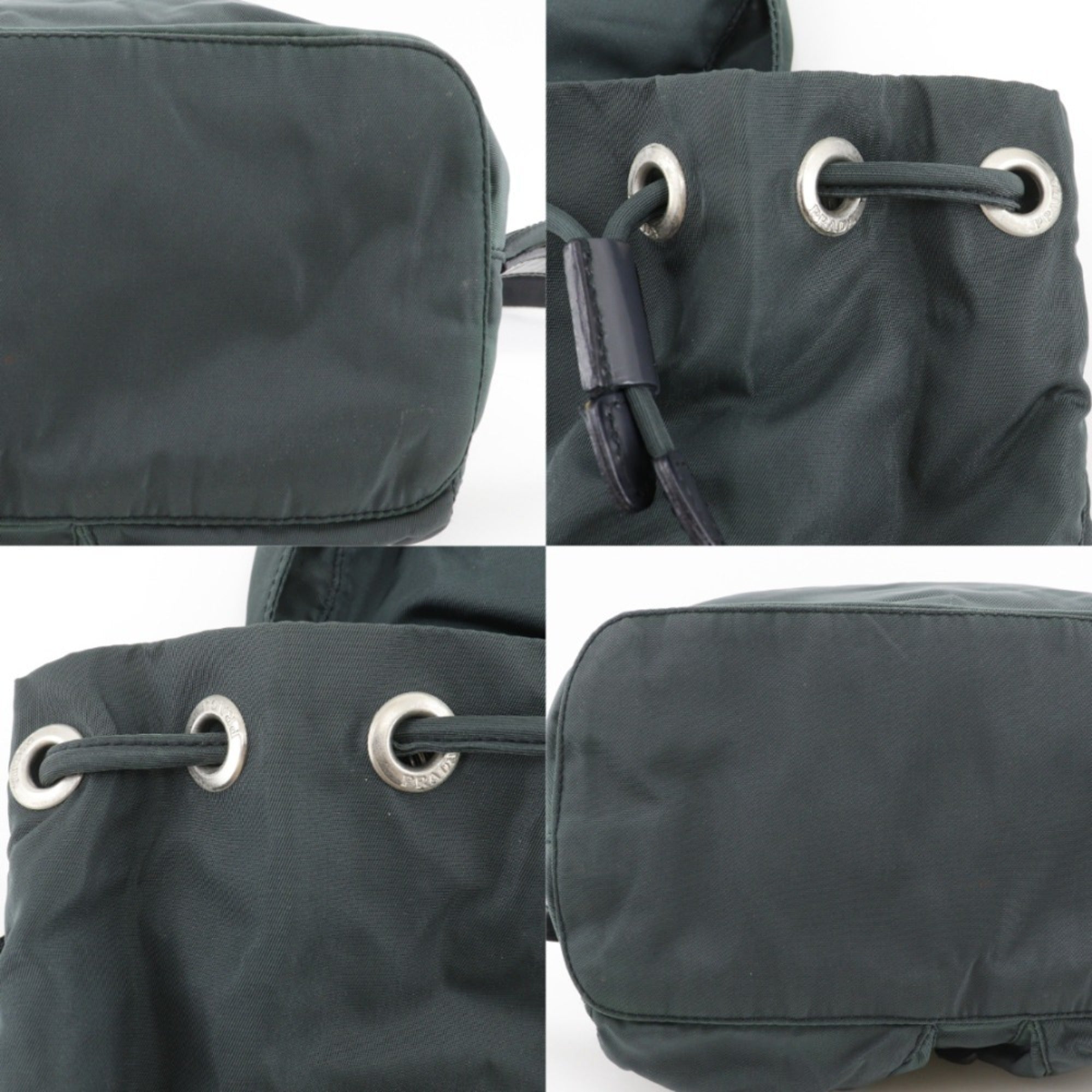 Prada Green Nylon Backpack (Pre-Owned)