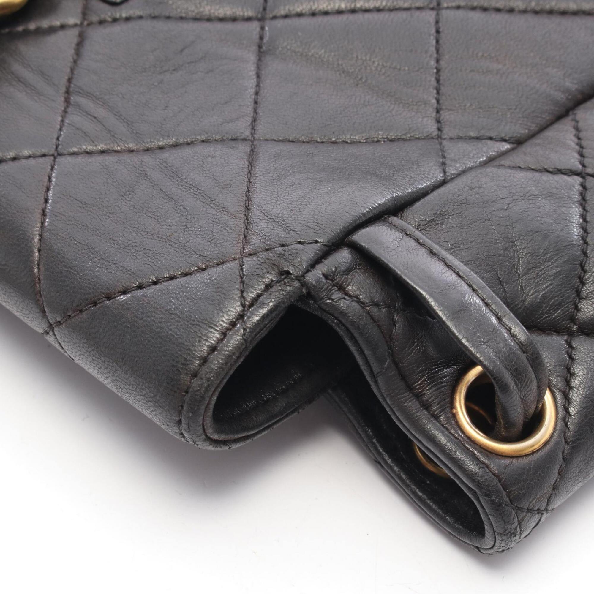 Chanel Black Leather Backpack (Pre-Owned)