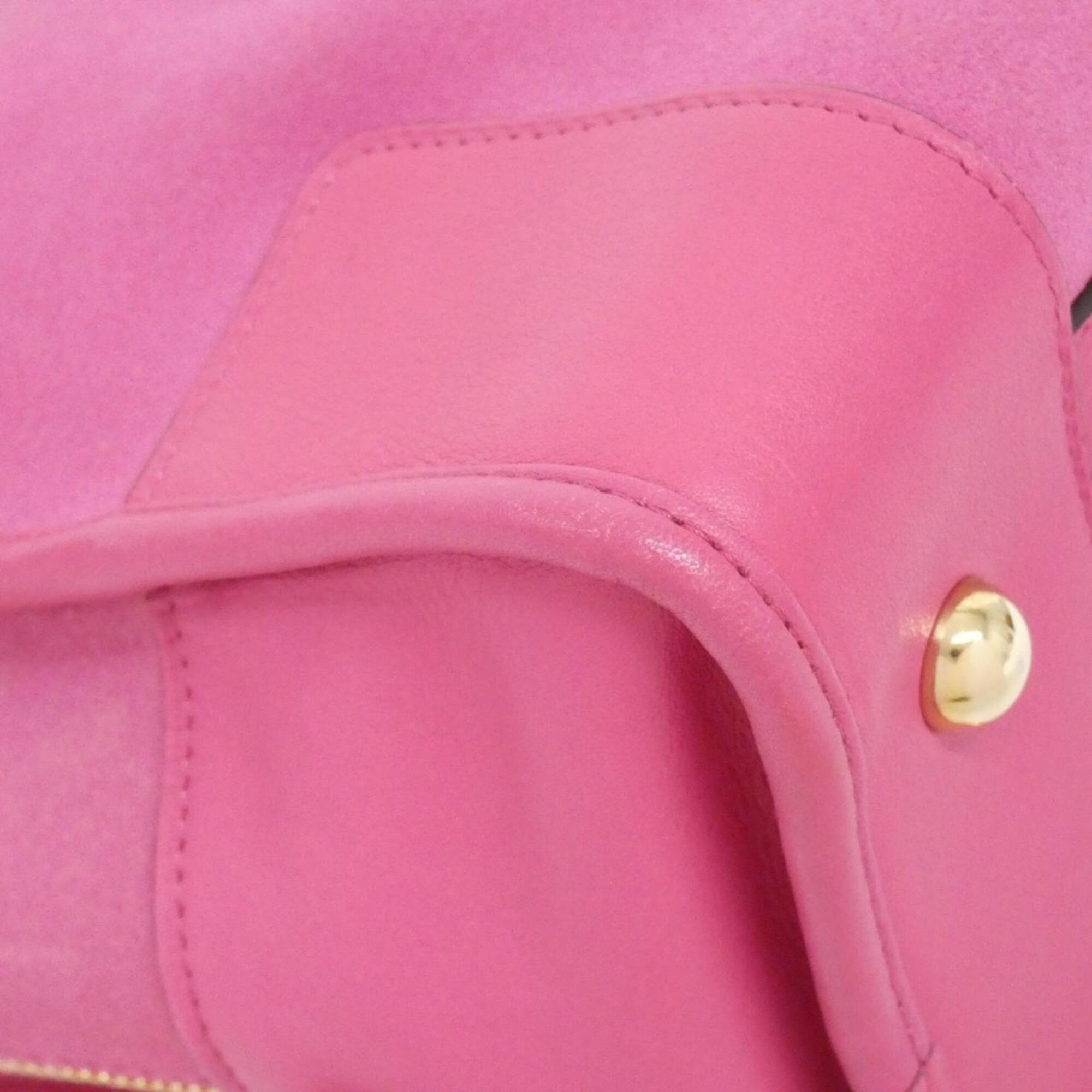 Loewe Pink Suede Leather Handbag (Pre-Owned)