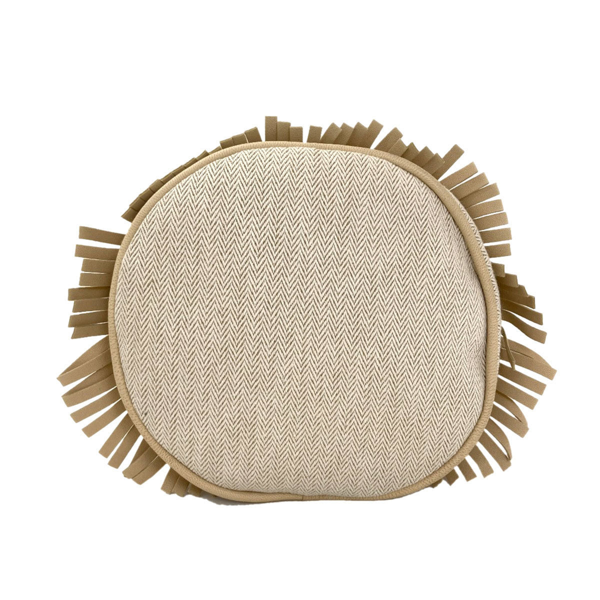 Hermes Beige Canvas Shoulder Bag (Pre-Owned)