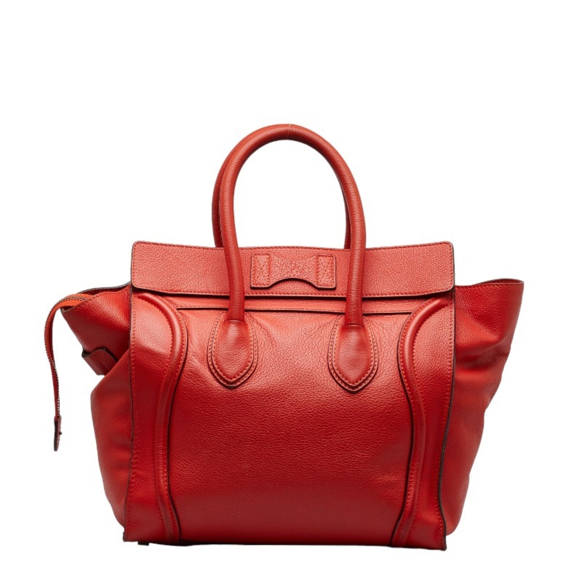 Celine Orange Leather Handbag (Pre-Owned)