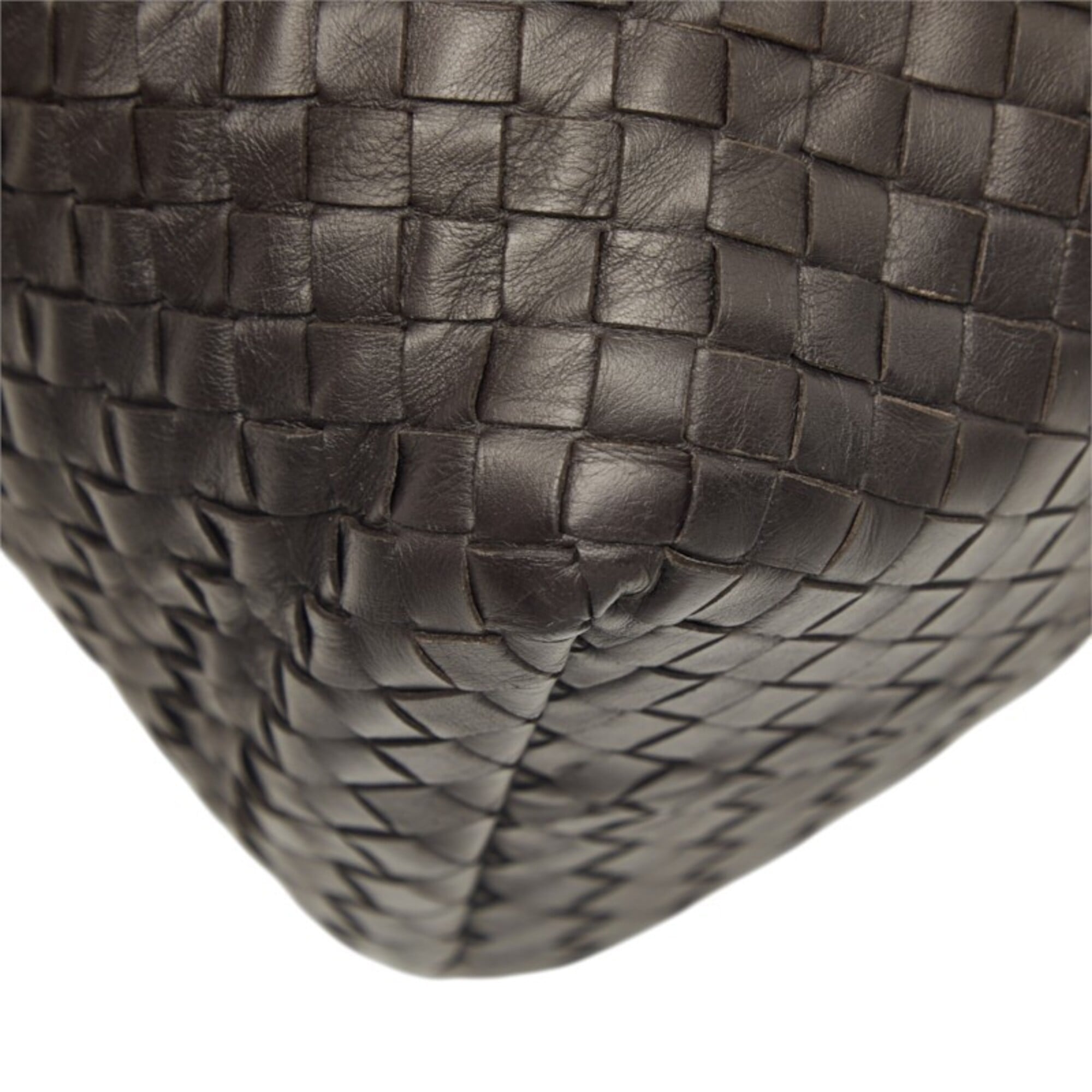 Bottega Veneta Dark Brown Leather Tote Bag (Pre-Owned)
