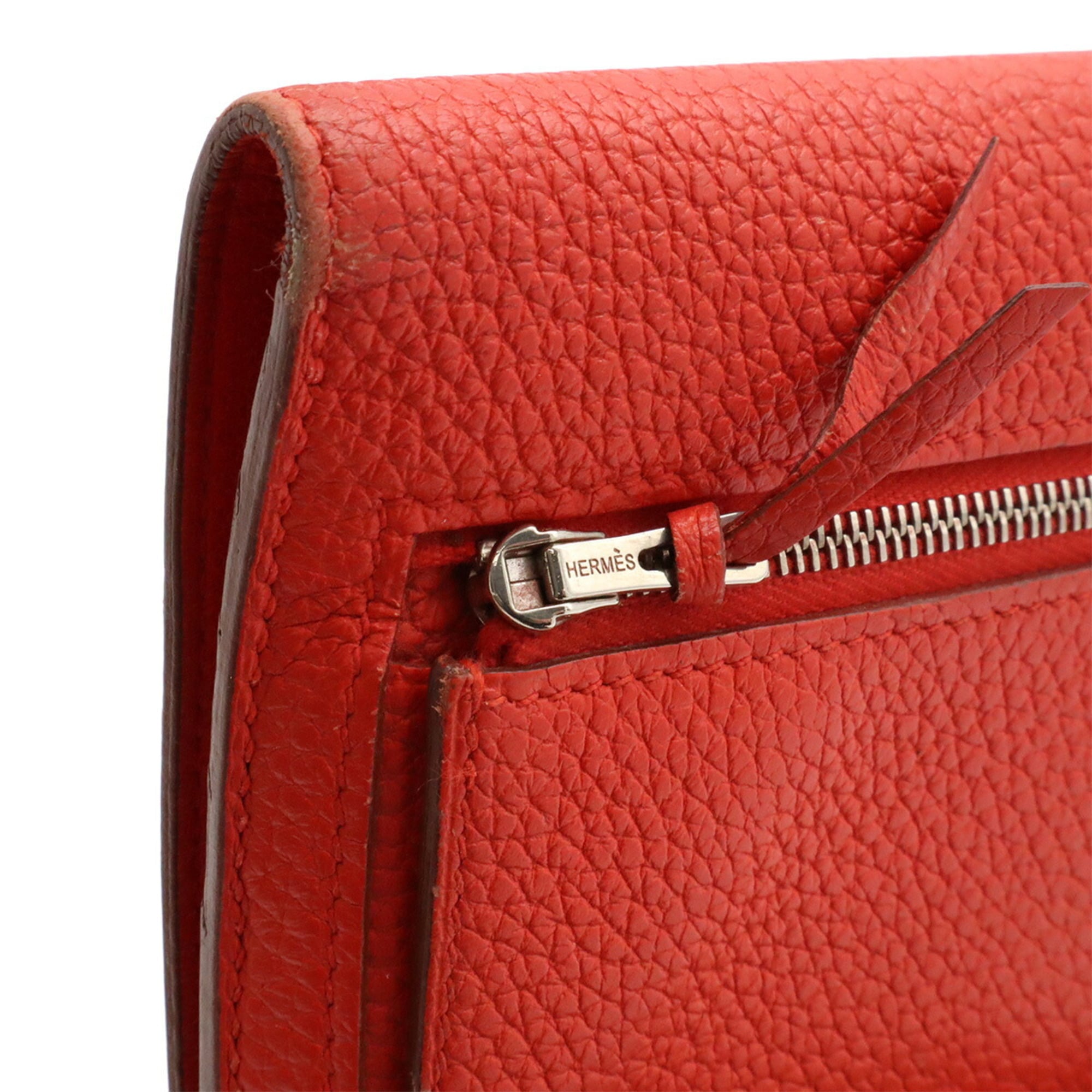 Hermes Togo Leather Long Wallet (Bi-Fold) (Pre-Owned)