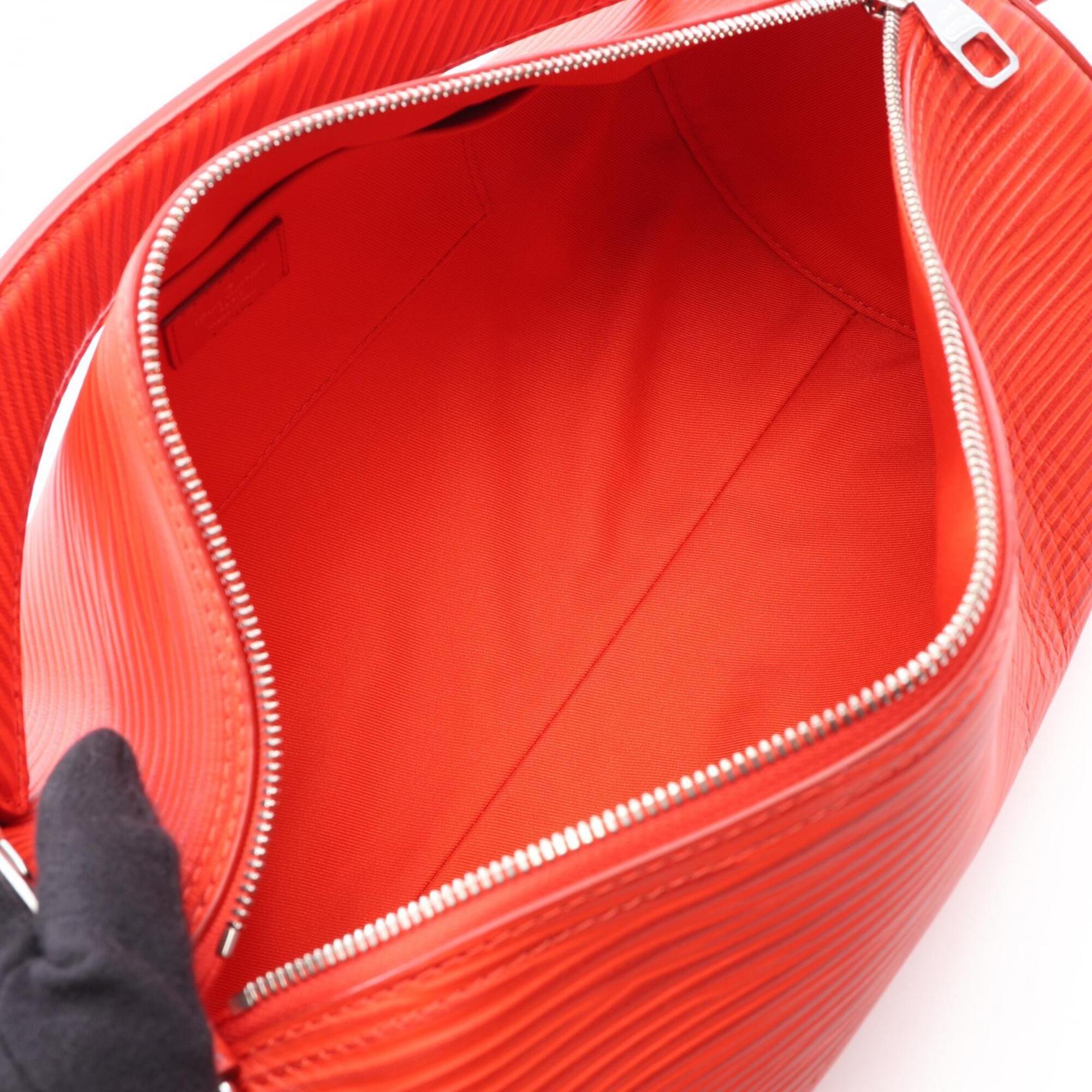 Louis Vuitton Red Color Leather Handbag (Pre-Owned)