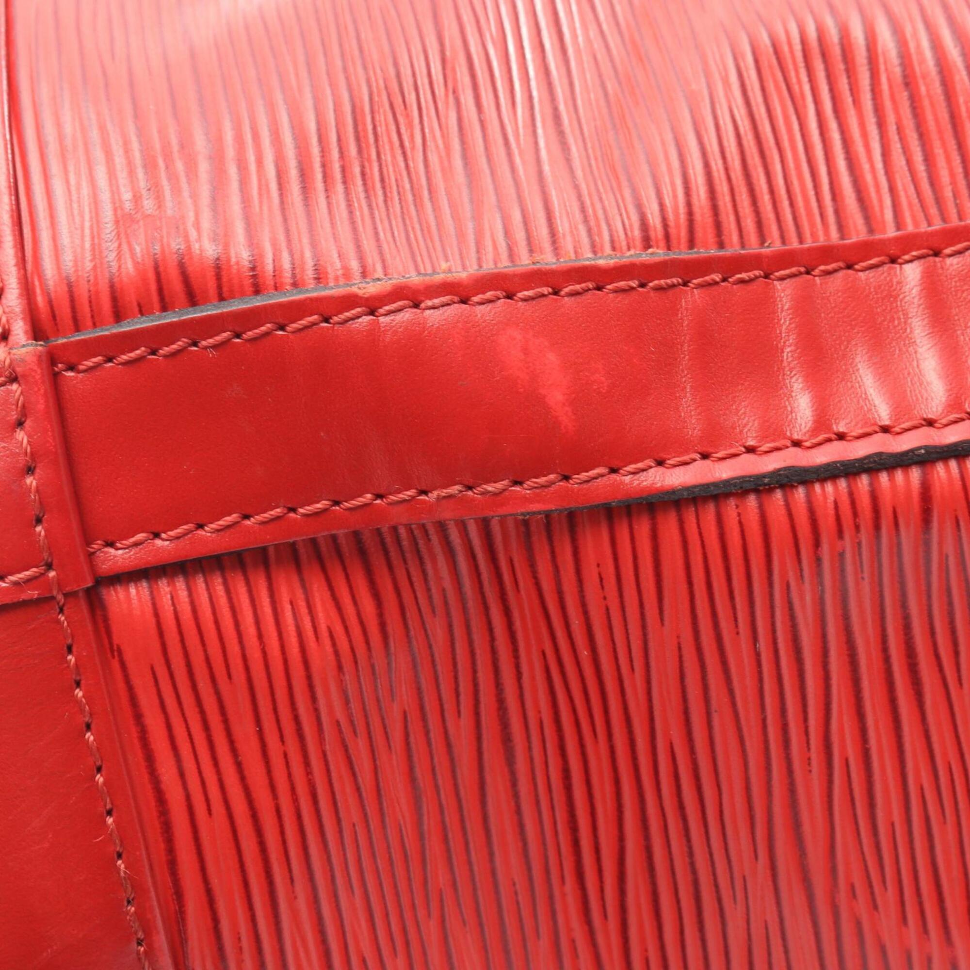 Louis Vuitton Red Color Leather Handbag Shoulder Bag (Pre-Owned)