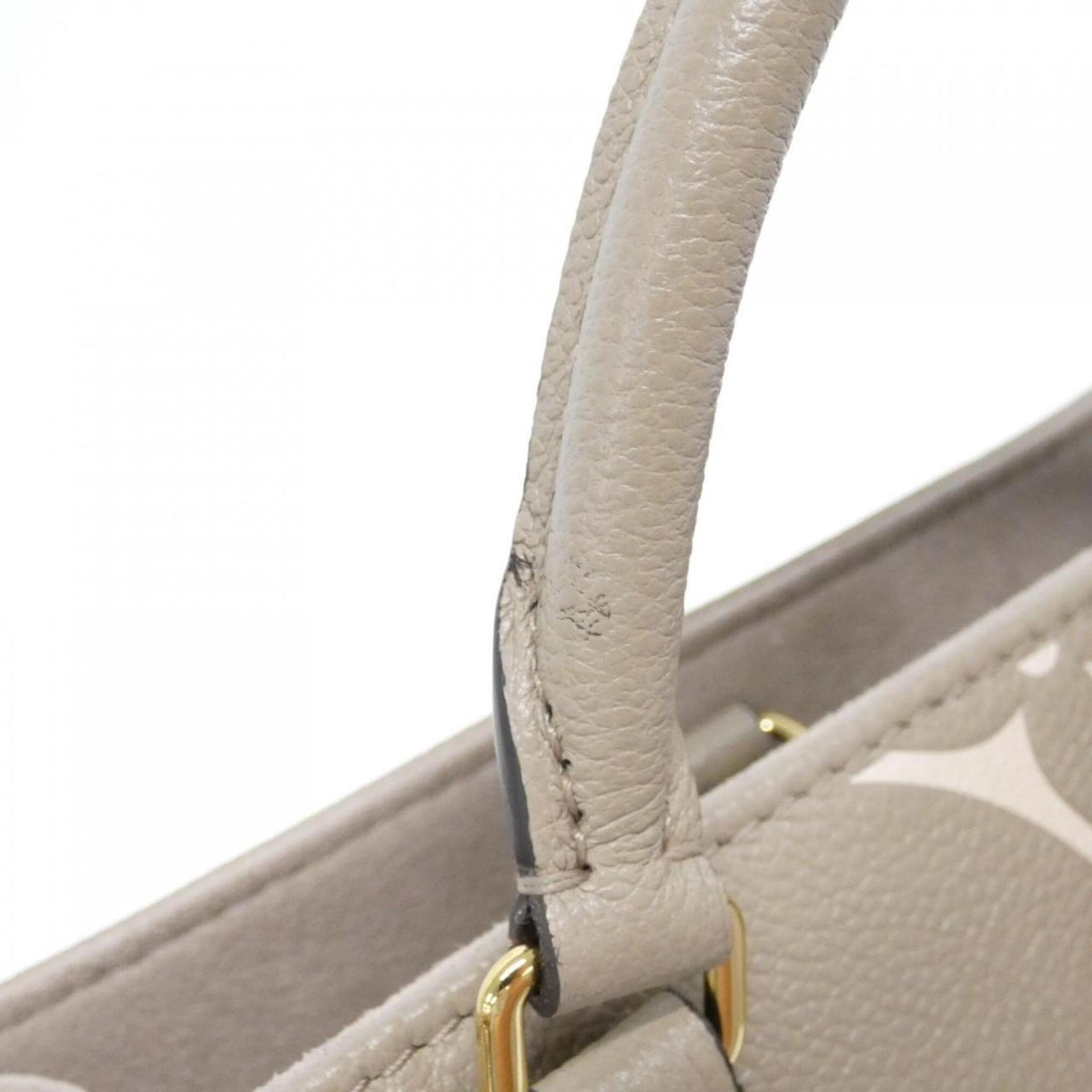 Louis Vuitton Beige Tourterelle Leather Handbag (Pre-Owned)