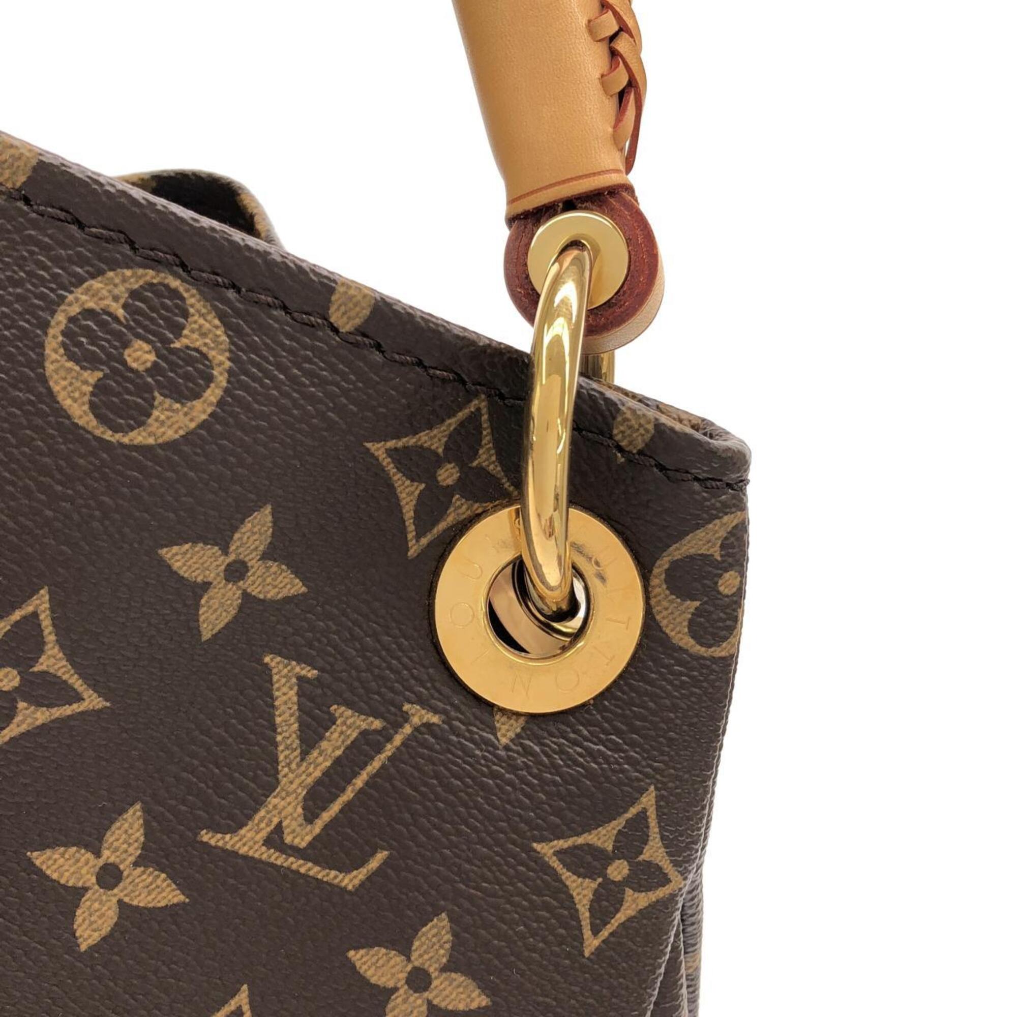 Louis Vuitton Brown Coated Canvas Shoulder Bag (Pre-Owned)
