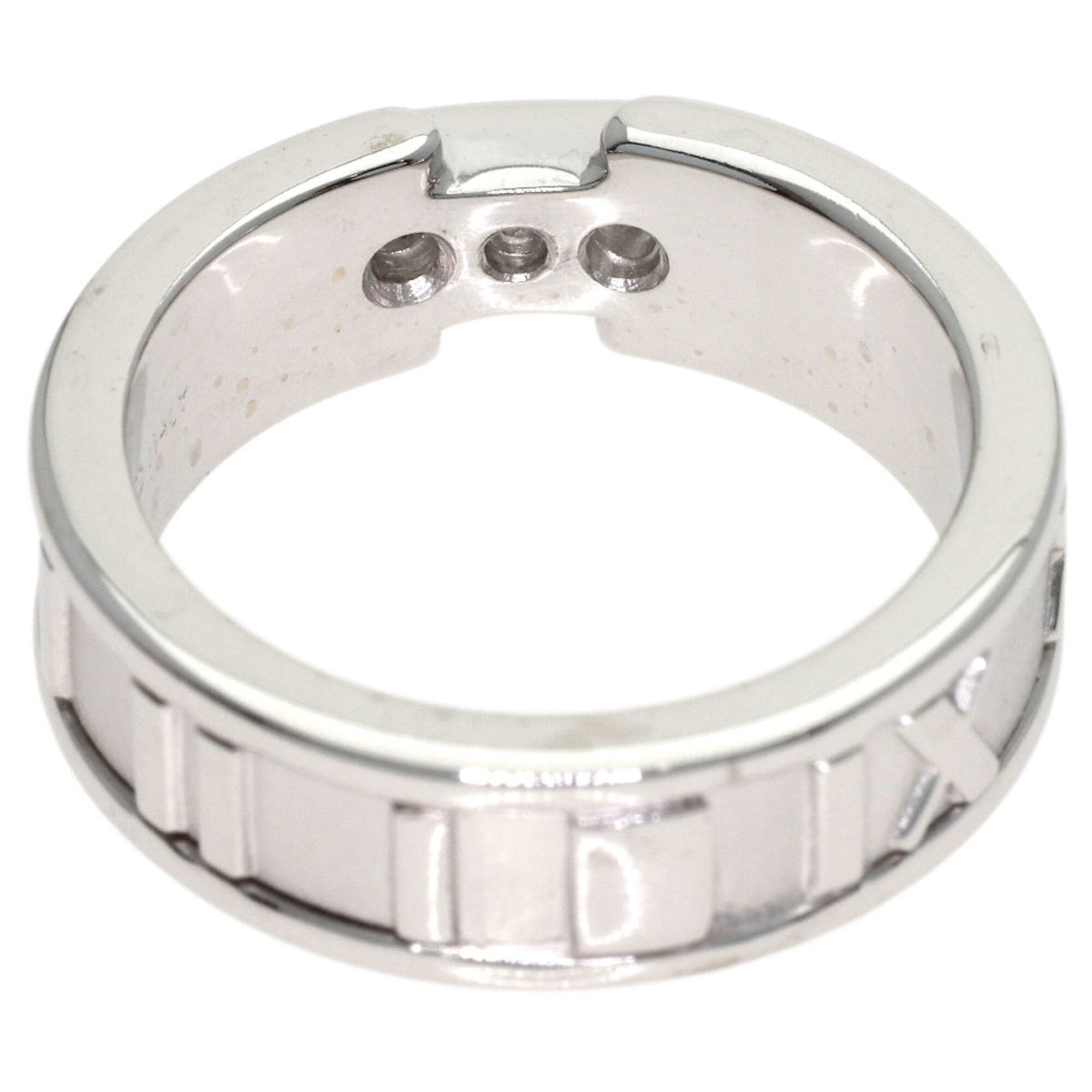 Tiffany Atlas White Gold (18K) Band Ring (Pre-Owned)
