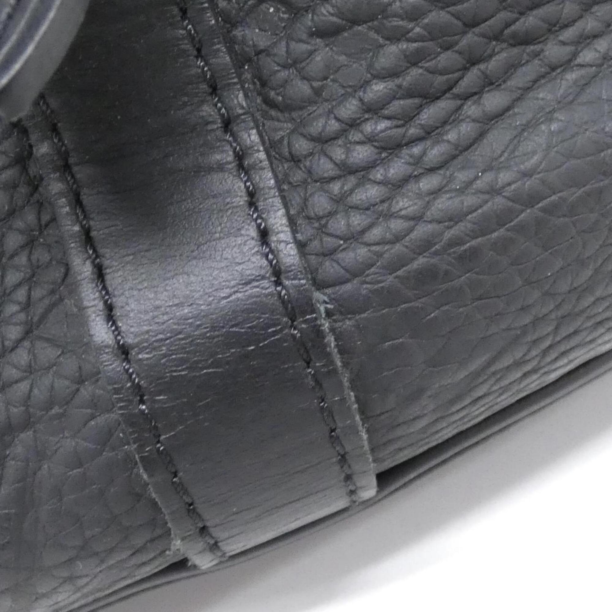 Louis Vuitton Black Leather Backpack (Pre-Owned)