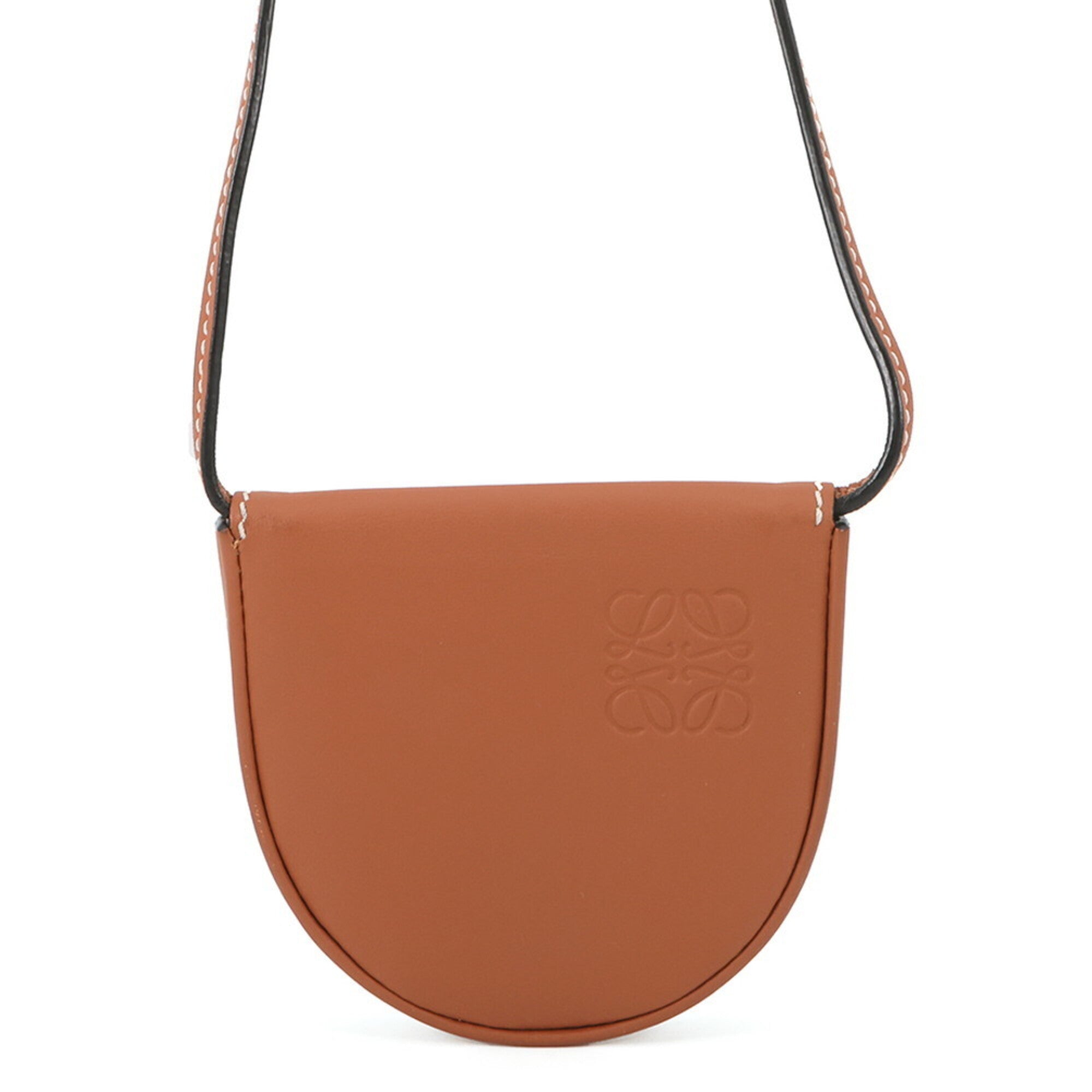 Loewe Brown Leather Handbag Pouch Shoulder Bag (Pre-Owned)