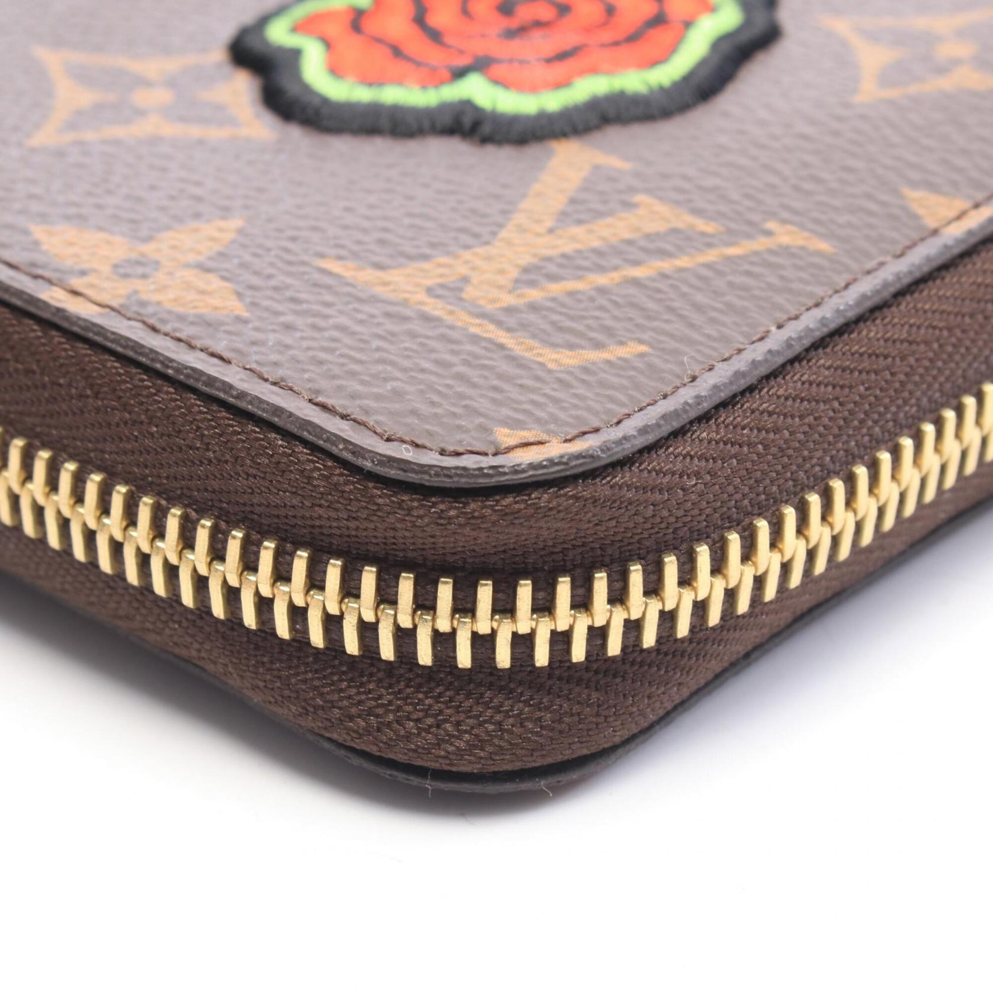 Louis Vuitton Monogram Brown Freesia Multi-Color Coated Canvas Long Wallet (Bi-Fold) (Pre-Owned)