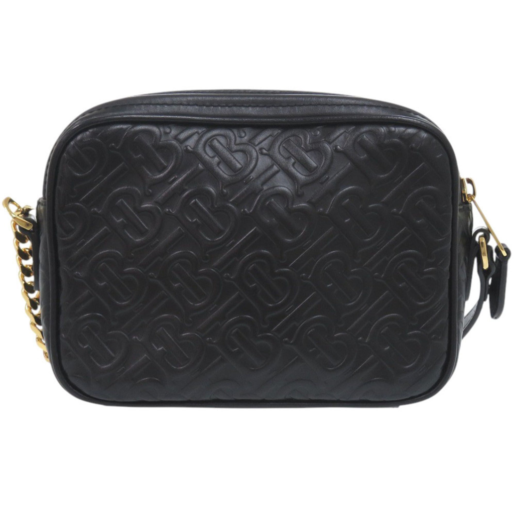 Burberry Black Leather Shoulder Bag (Pre-Owned)