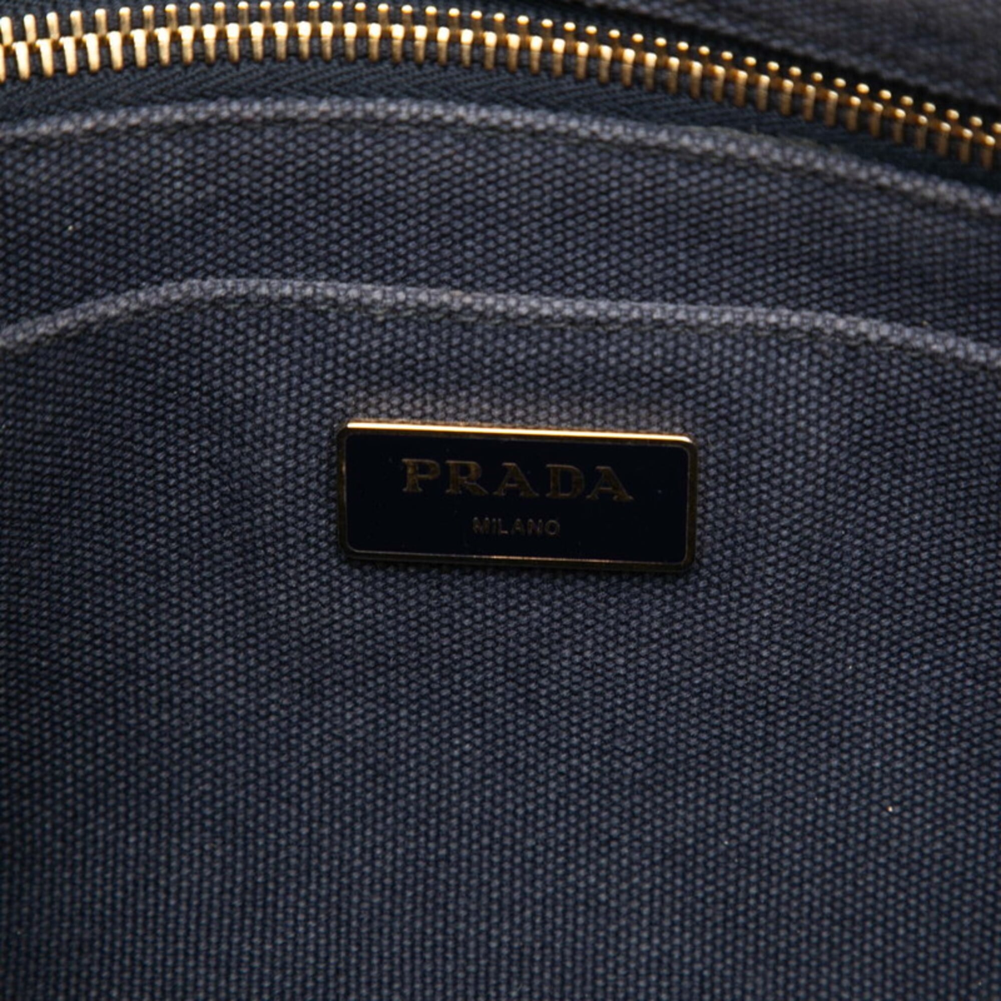 Prada Canapa Pink Canvas Handbag Shoulder Bag (Pre-Owned)