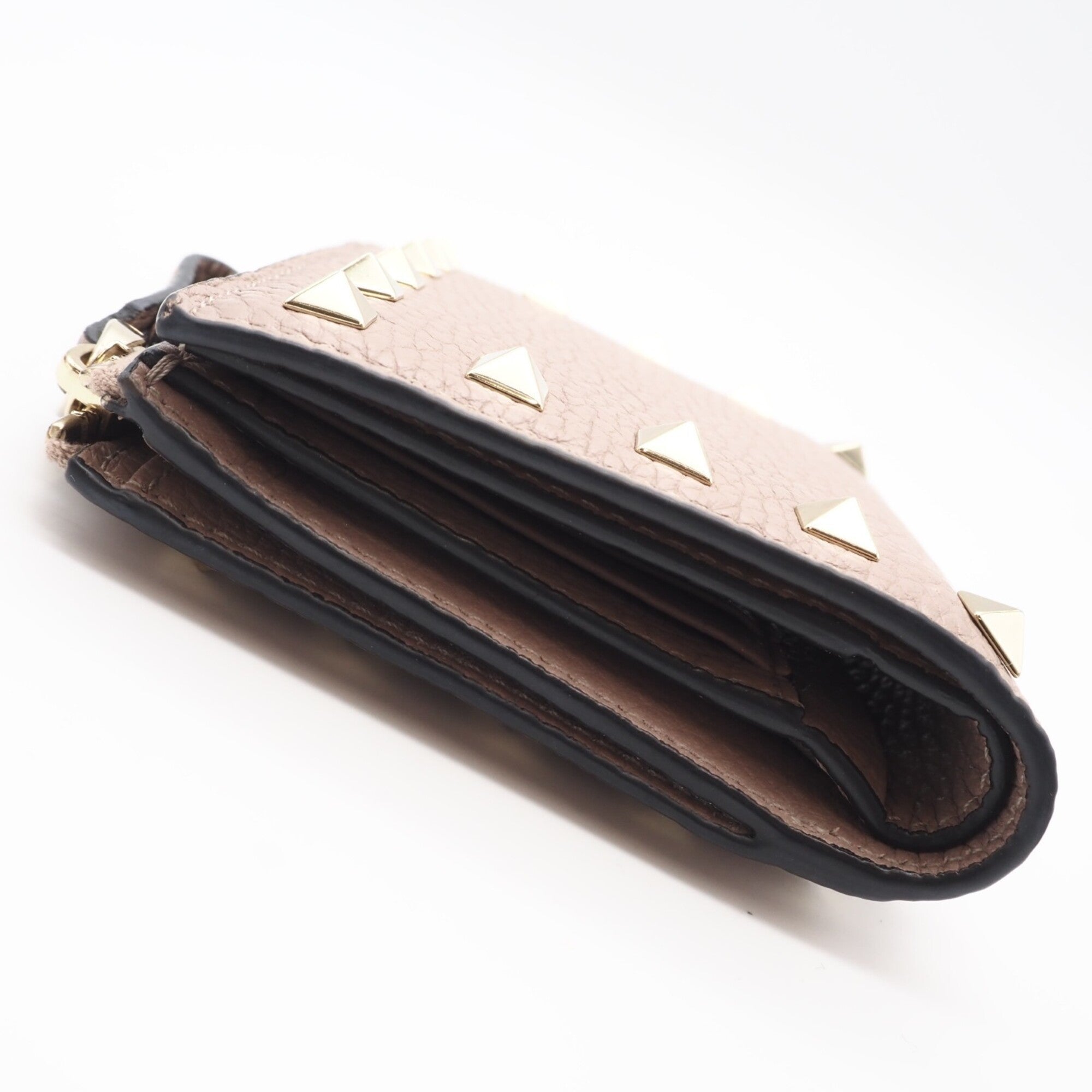 Valentino Beige Leather Wallet (Bi-Fold) (Pre-Owned)