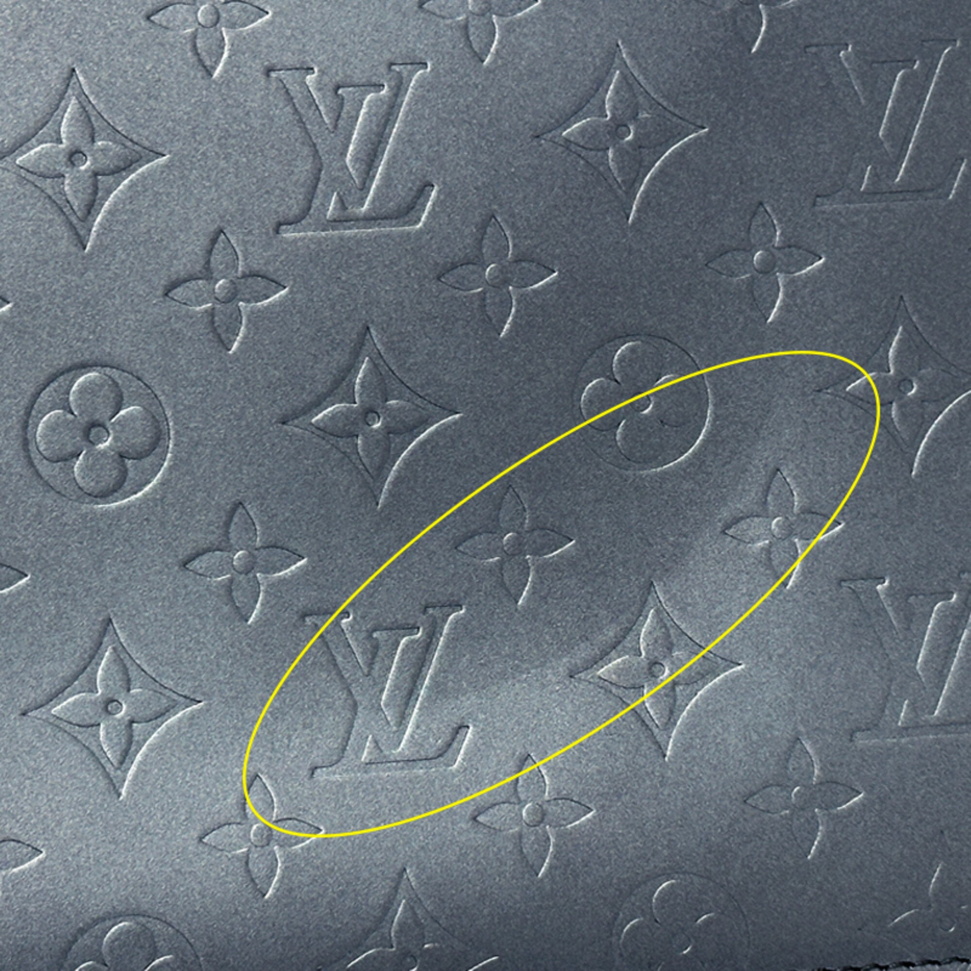 Louis Vuitton Blue Monogram Mat Handbag Tote Bag (Pre-Owned)