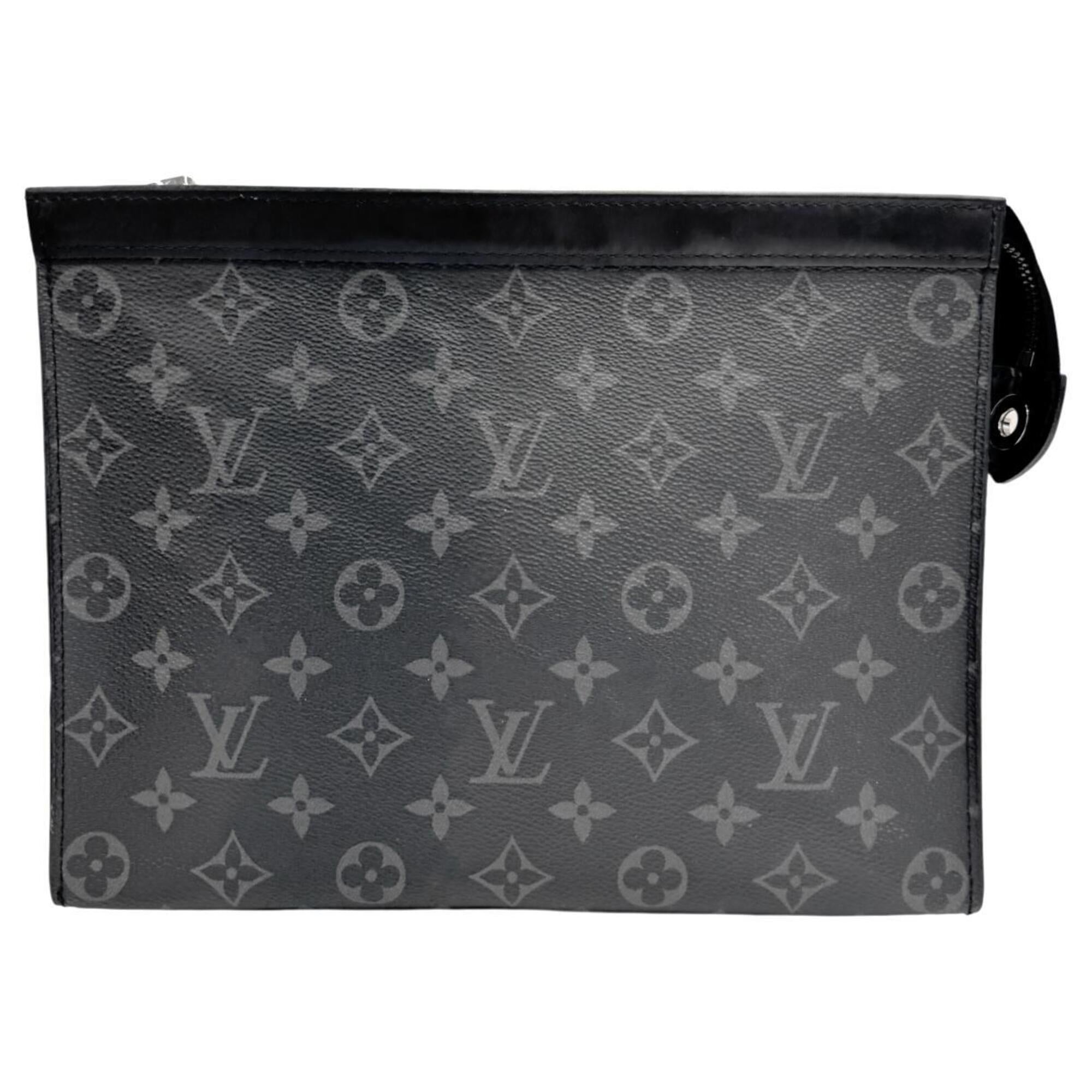 Louis Vuitton Black Monogram Eclipse Clutch Bag Pochette (Pre-Owned)