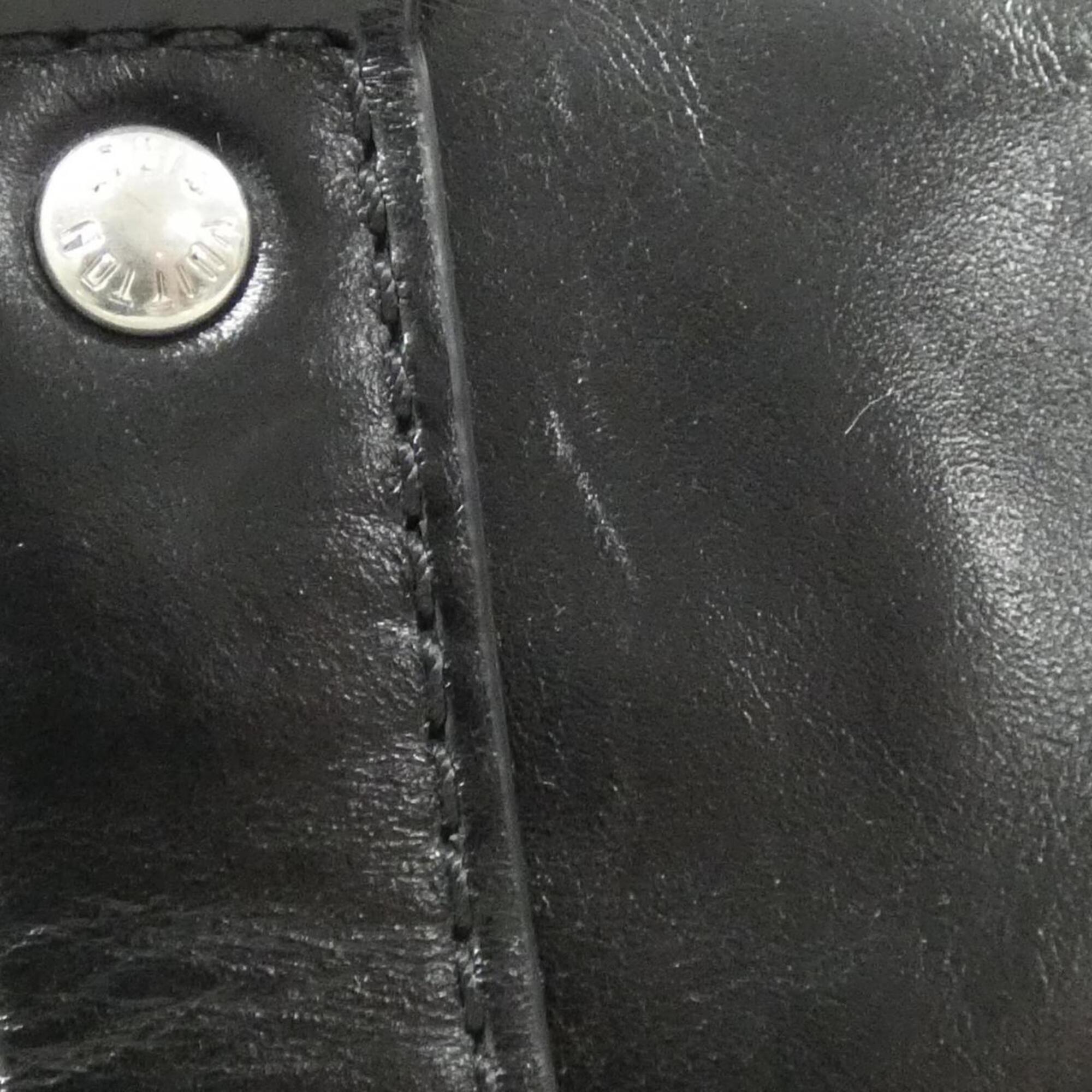 Louis Vuitton Black Leather Boston Bag (Pre-Owned)