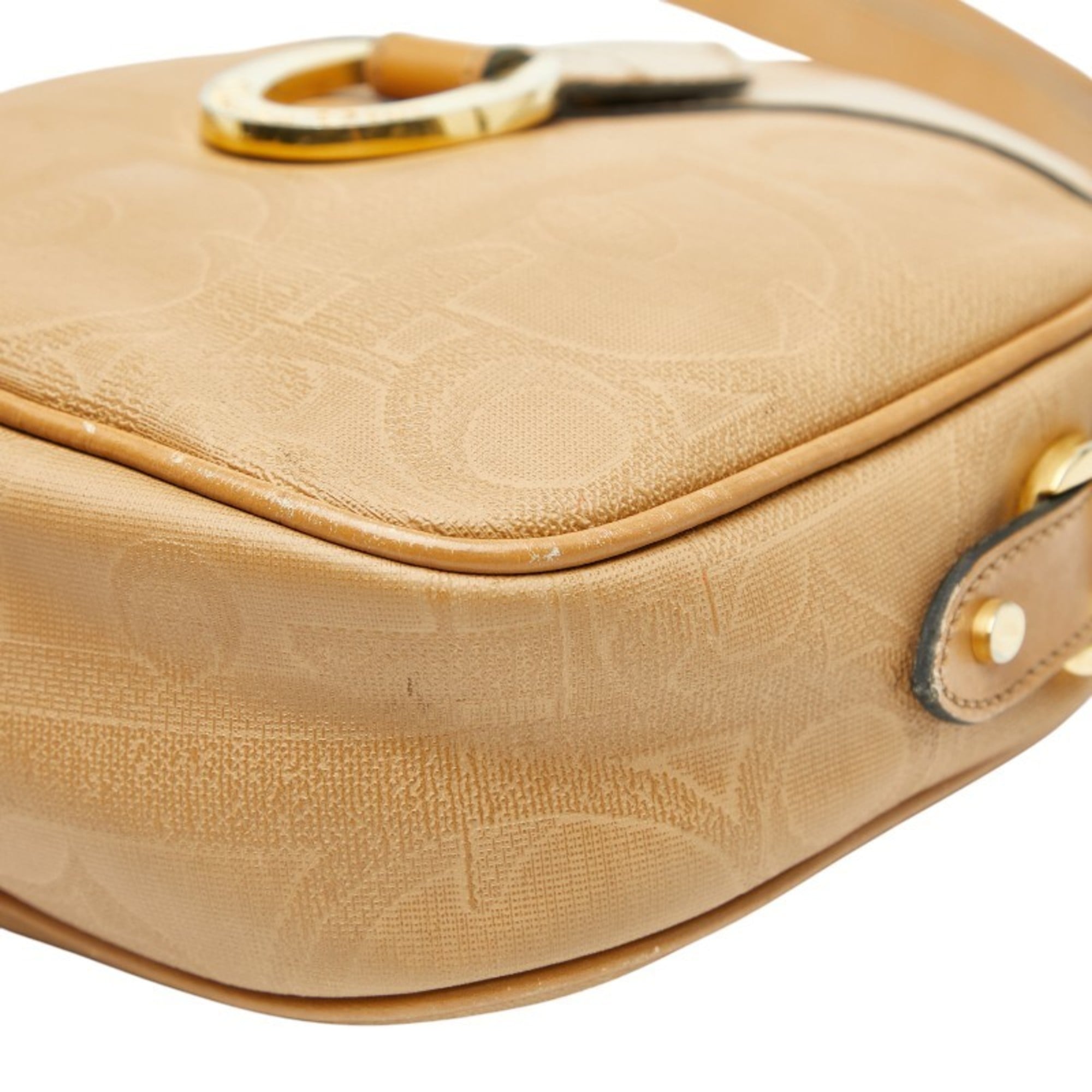 Christian Dior Brown Pvc Leather Shoulder Bag (Pre-Owned)