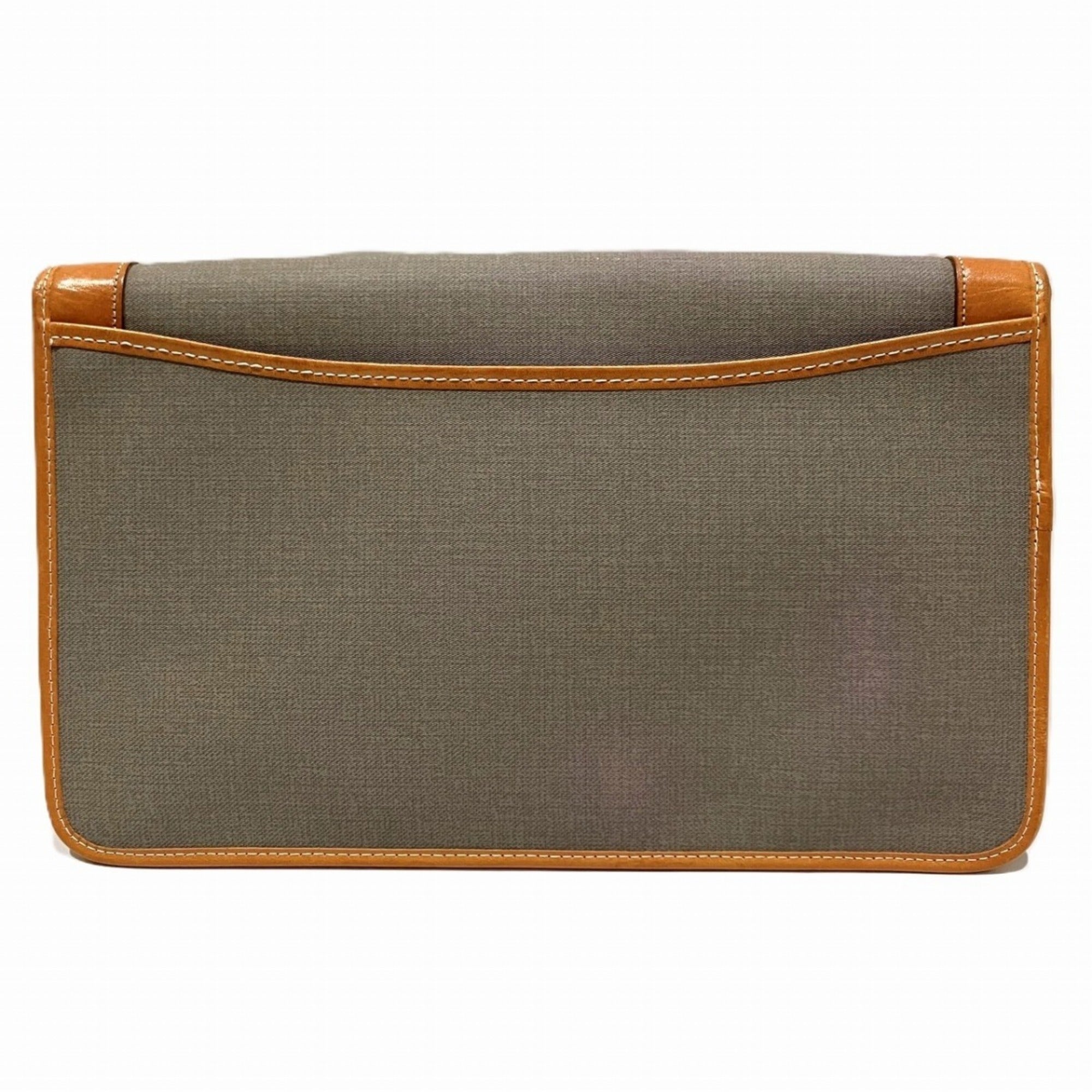 Christian Dior Gray Pvc Clutch Bag (Pre-Owned)