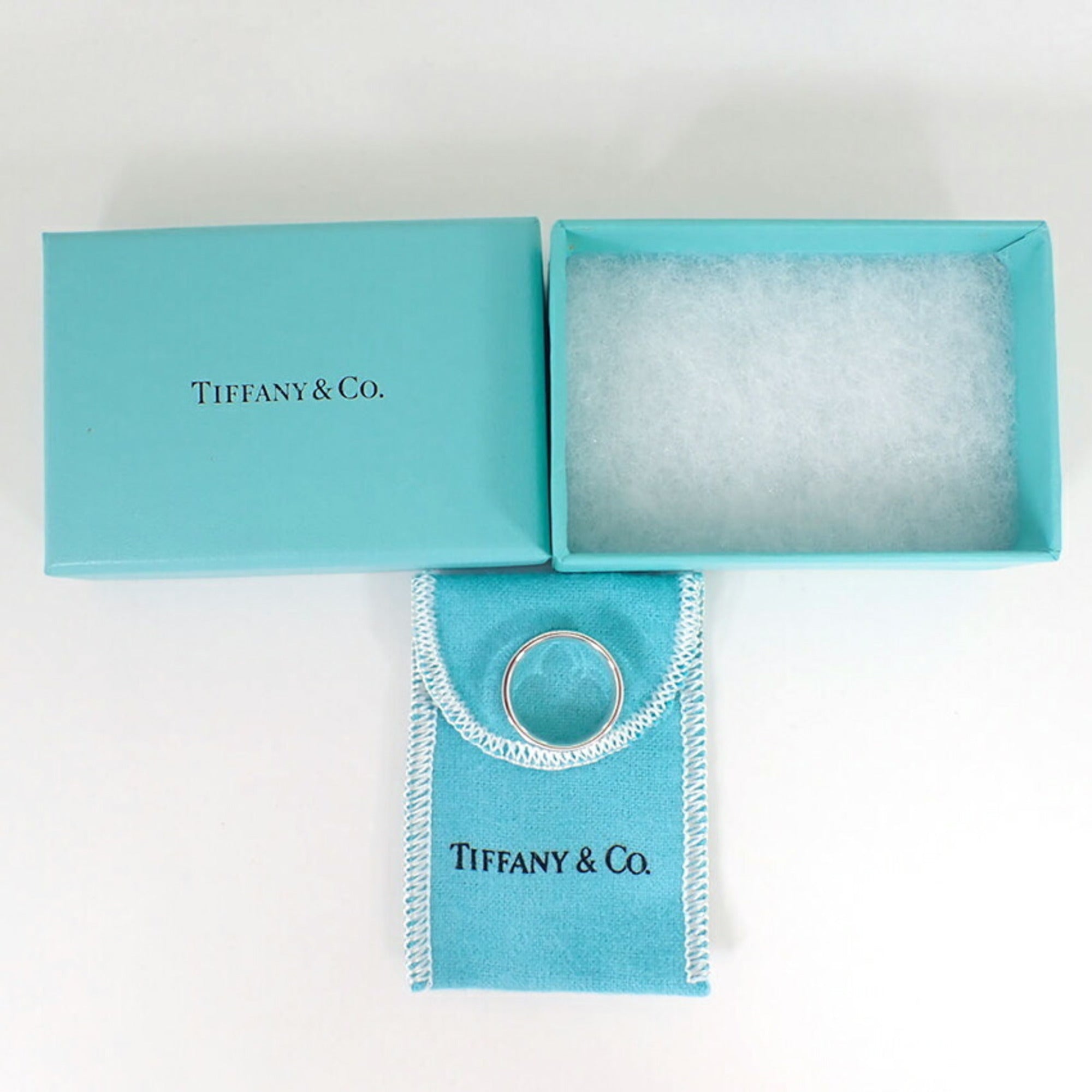 Tiffany Sterling Silver 925 Band Ring (Pre-Owned)