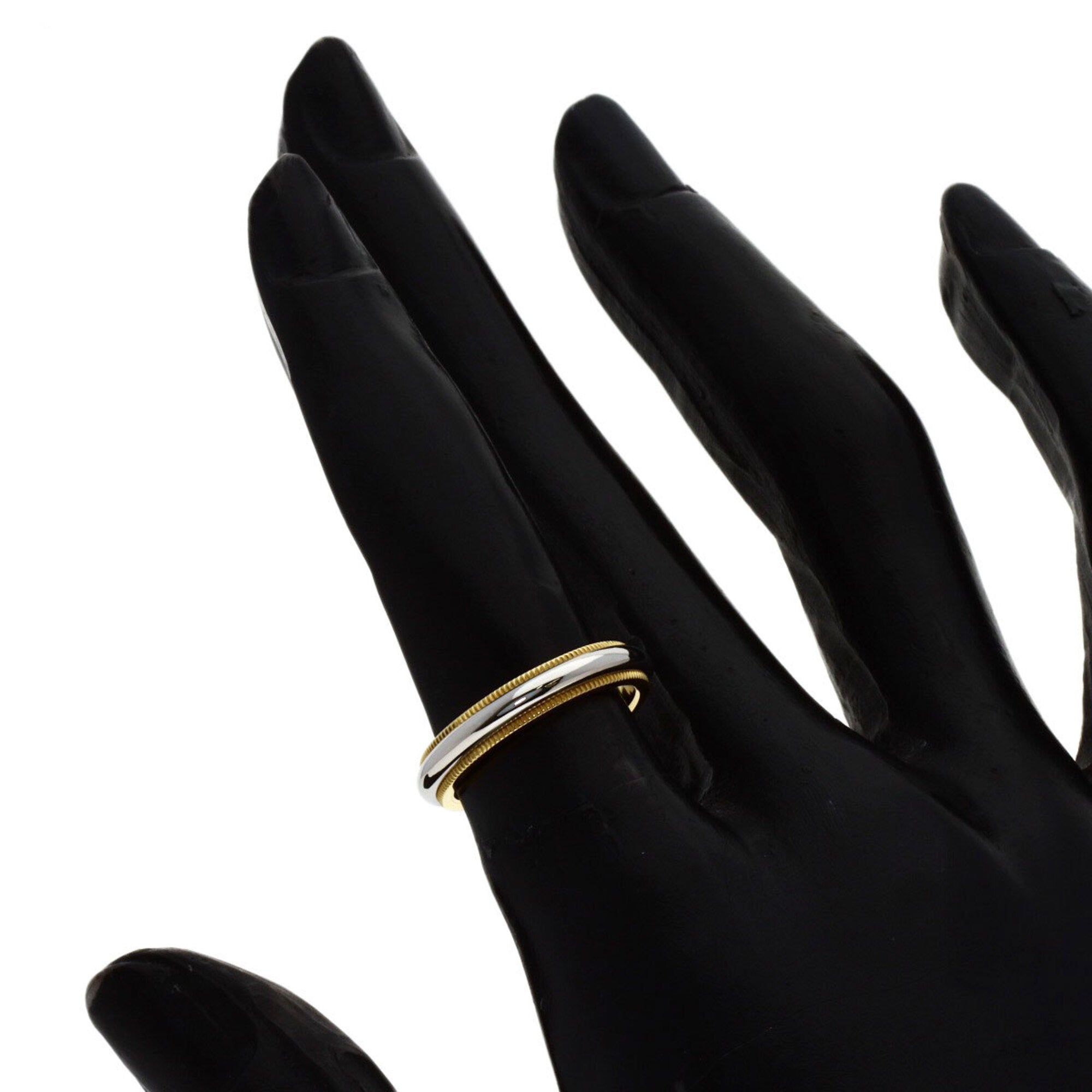 Tiffany Platinum Yellow Gold Yellow Gold (18K) Platinum 950 Band Ring (Pre-Owned)