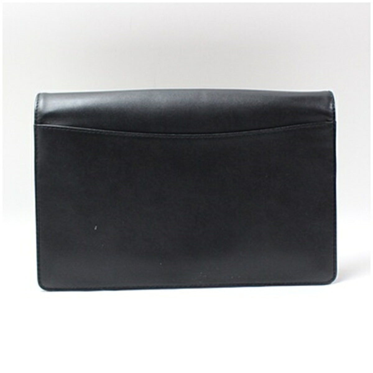 Dunhill Beige Black Leather Clutch Bag (Pre-Owned)
