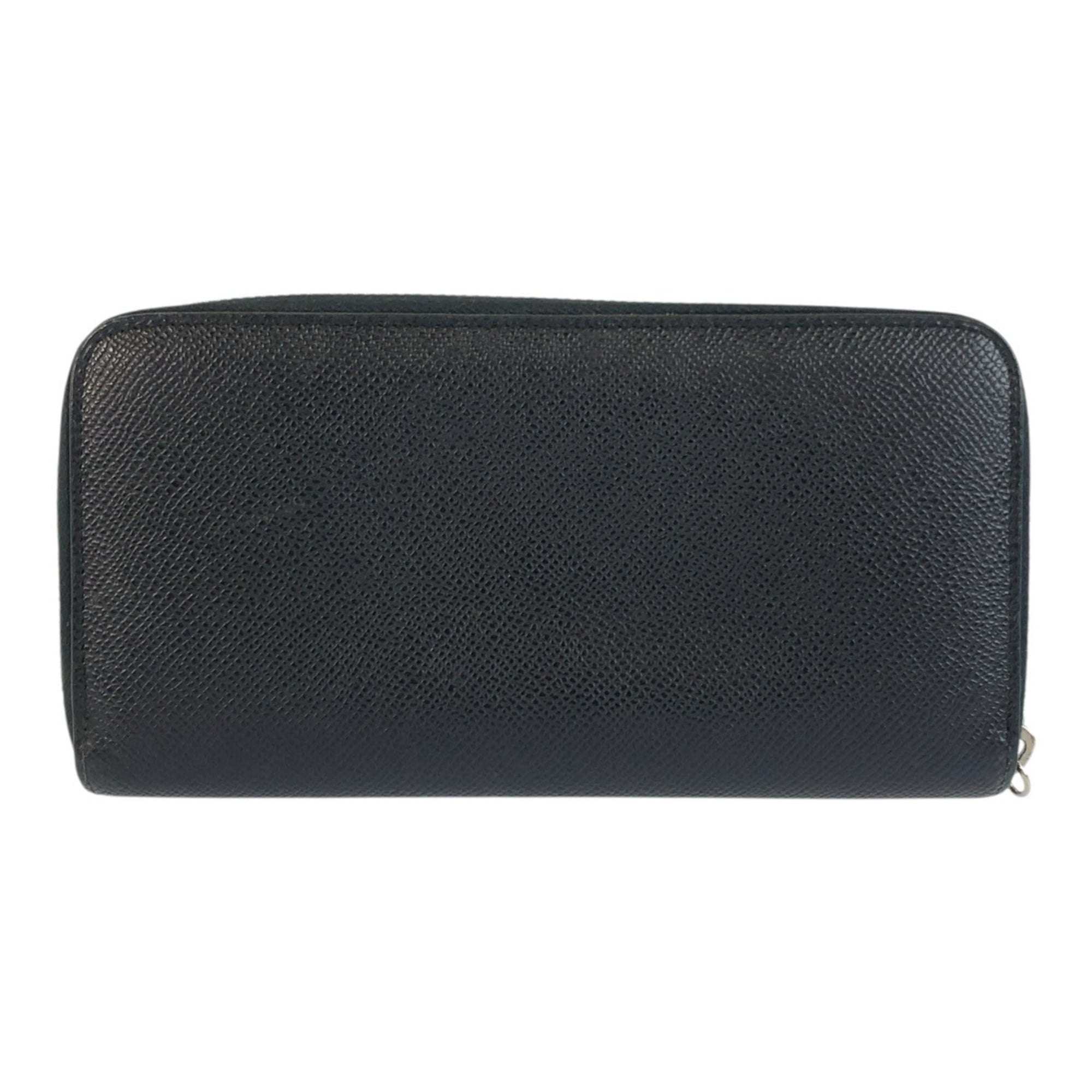 Bvlgari Black Leather Long Wallet (Bi-Fold) (Pre-Owned)