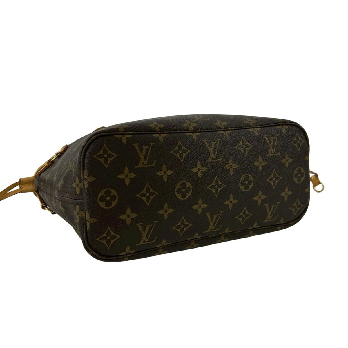Louis Vuitton Brown Leather Pvc Handbag Tote Bag (Pre-Owned)
