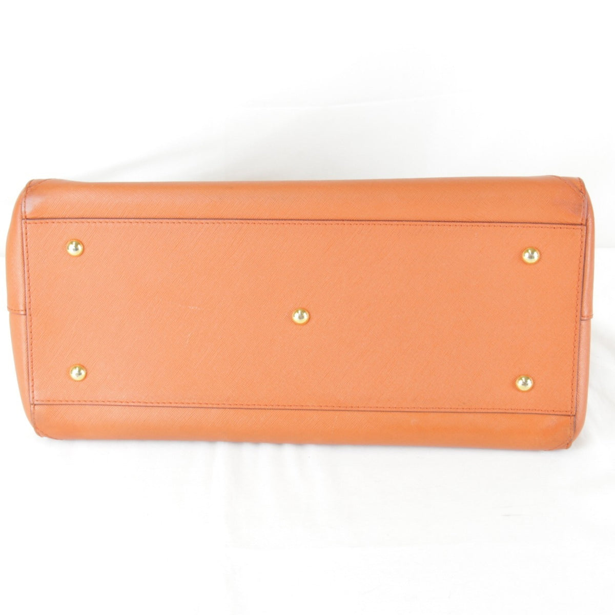 Mcm Orange Leather Shoulder Bag (Pre-Owned)