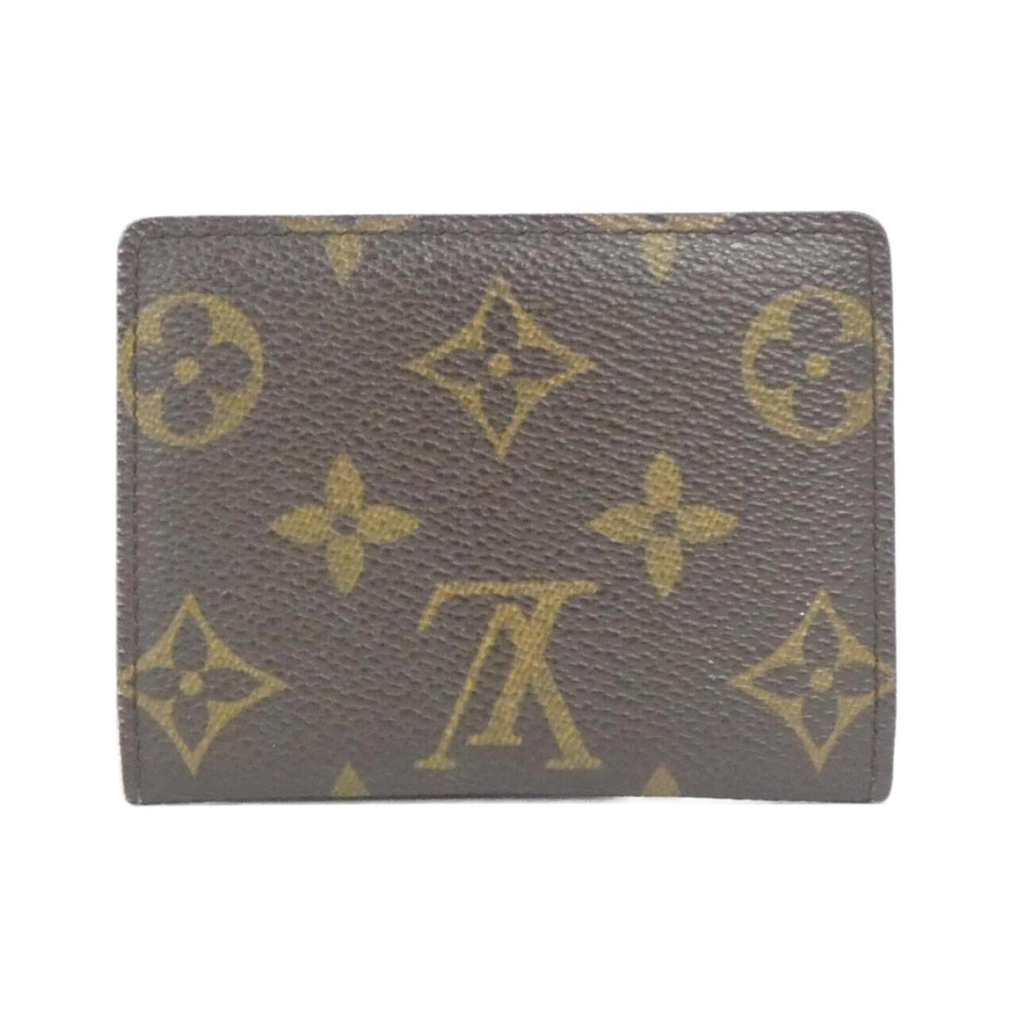 Louis Vuitton Marron Coated Canvas Coin Purse/Coin Case (Pre-Owned)