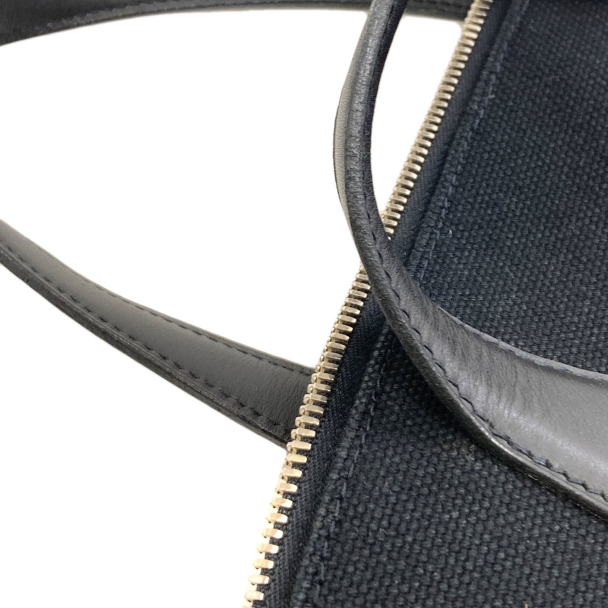 Hermes Black Toile H Tote Bag (Pre-Owned)