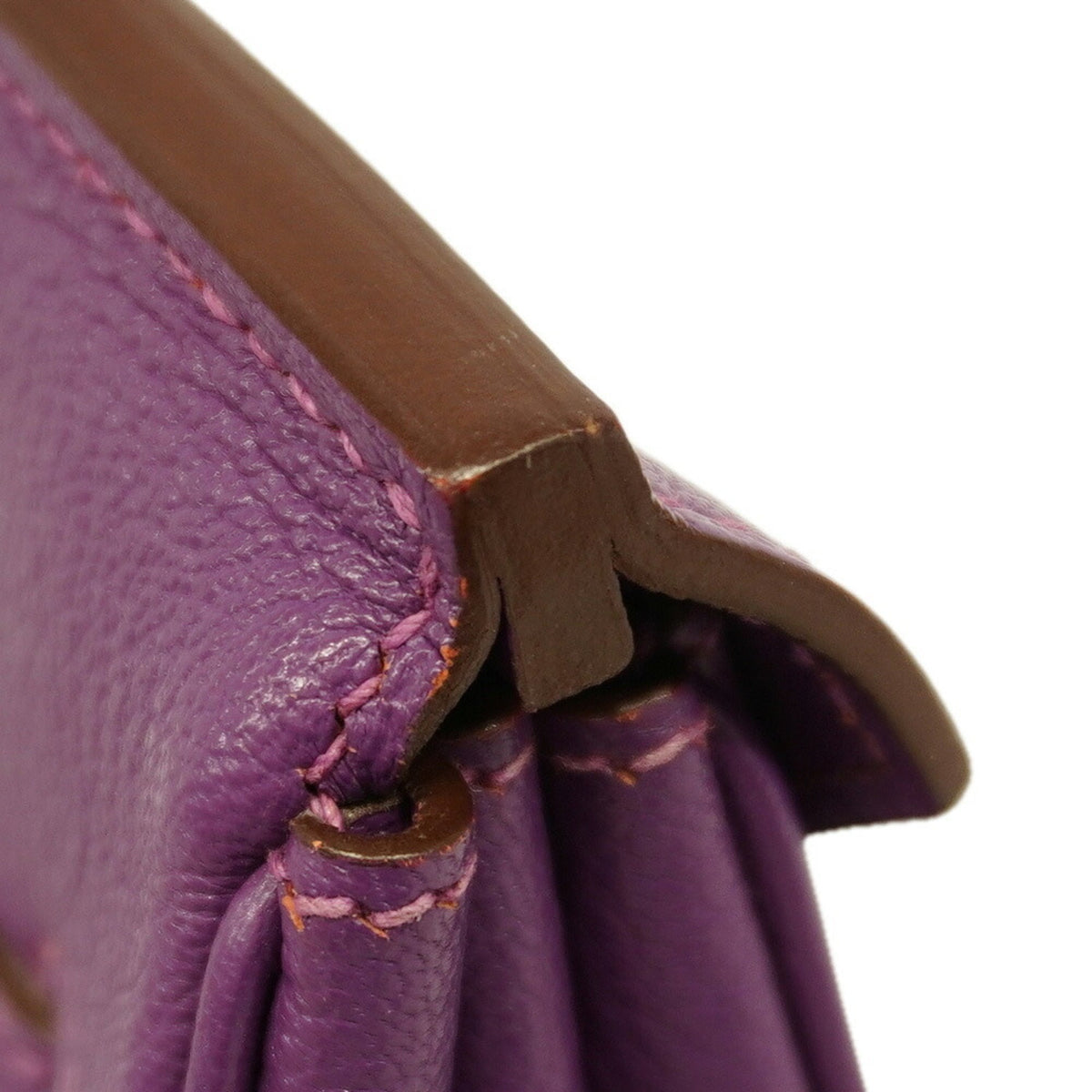 Hermes Anemone Chevre Leather Handbag (Pre-Owned)