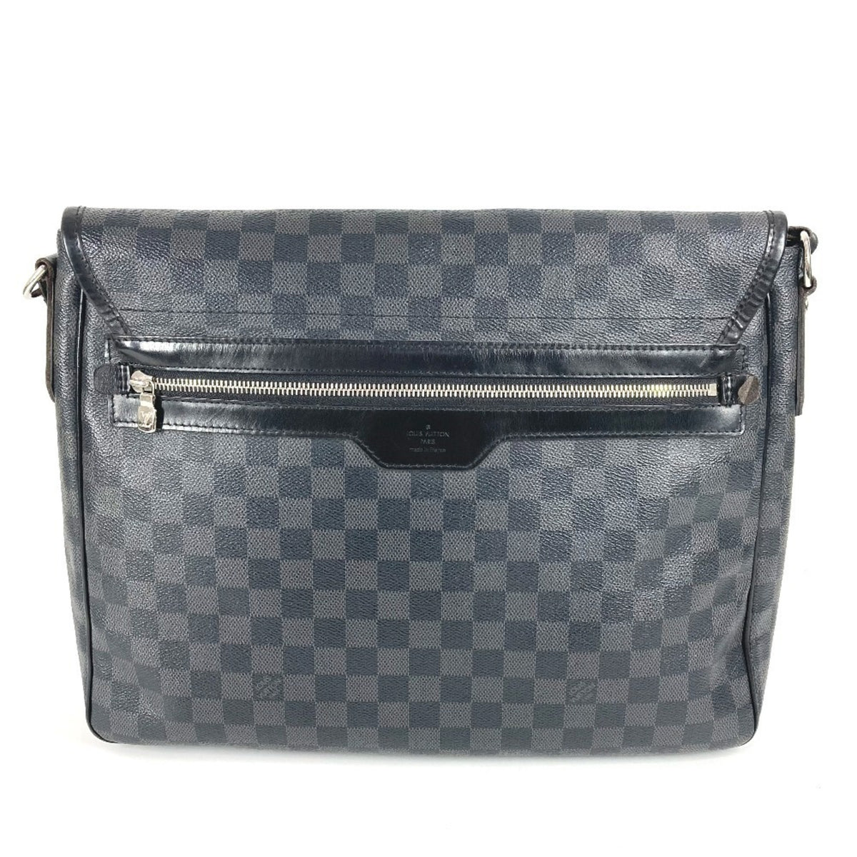 Louis Vuitton Black Damier Graphite Messenger Bag Shoulder Bag (Pre-Owned)