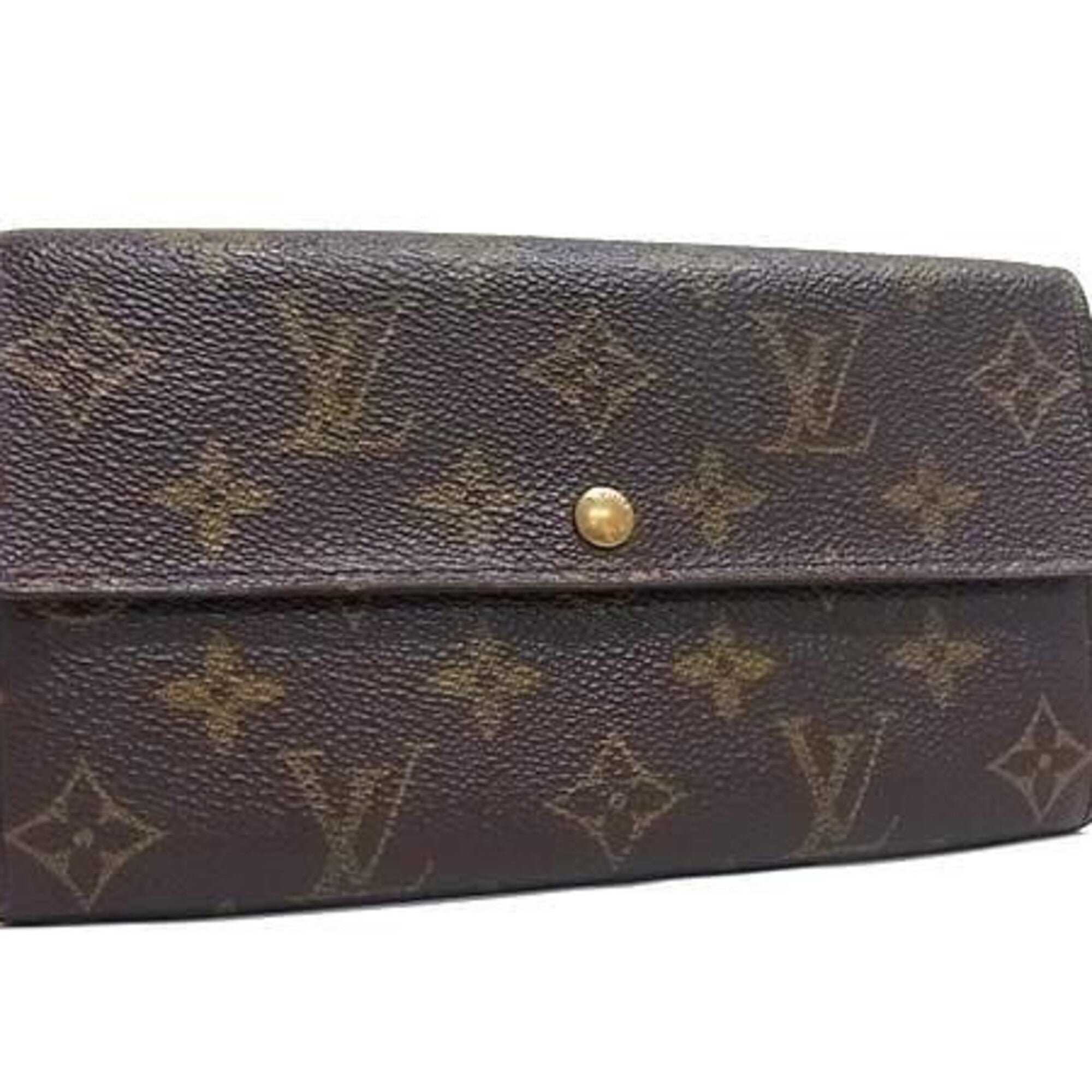 Louis Vuitton Brown Monogram Long Wallet (Bi-Fold) (Pre-Owned)