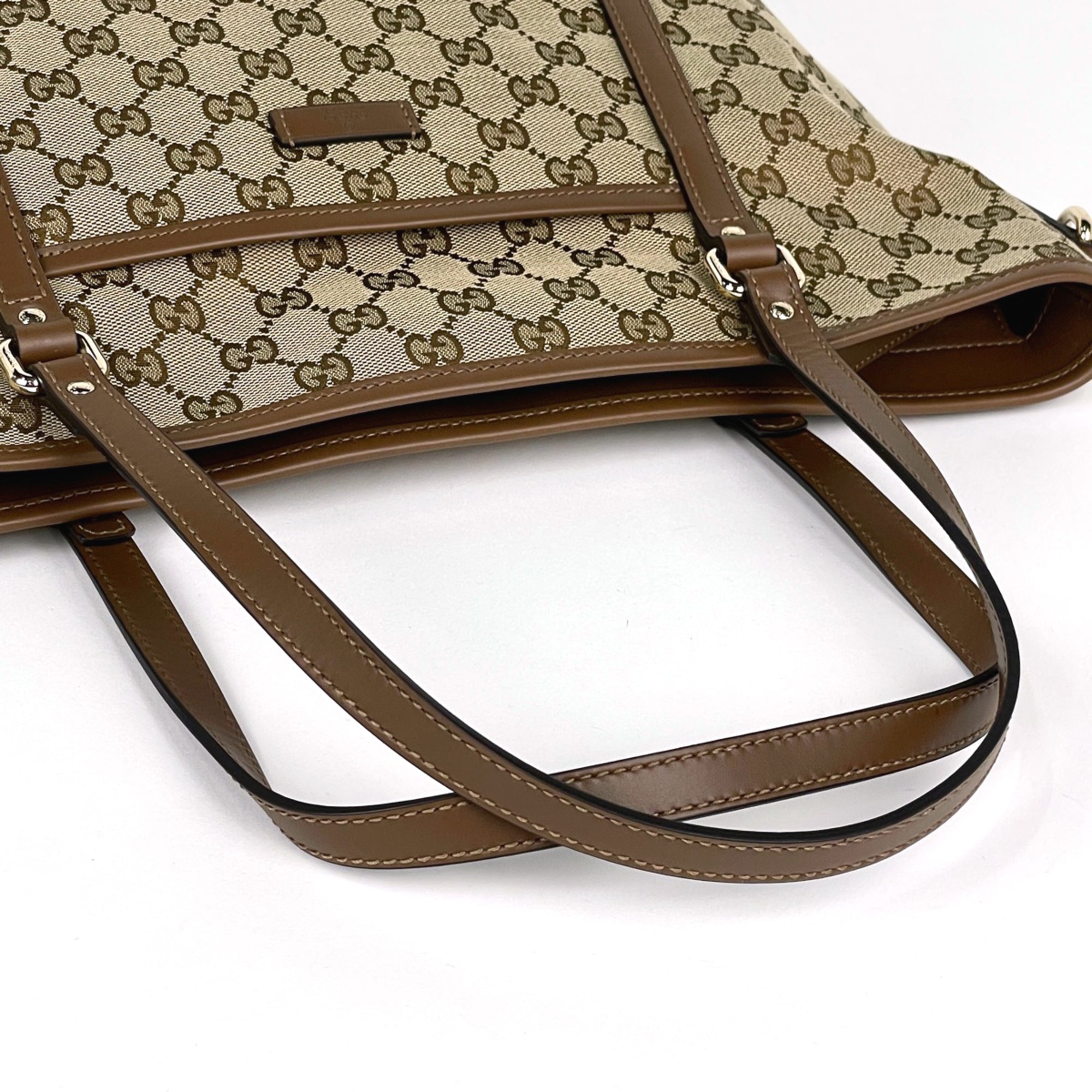 Gucci Brown Gg Canvas Tote Bag (Pre-Owned)