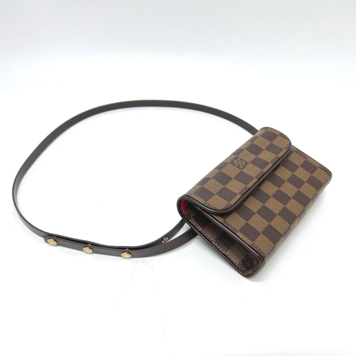Louis Vuitton Brown Ebene Damier Canvas Pochette Sling Bag (Pre-Owned)