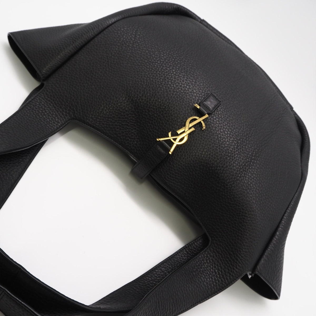 Yves Saint Laurent Black Handbag Tote Bag (Pre-Owned)