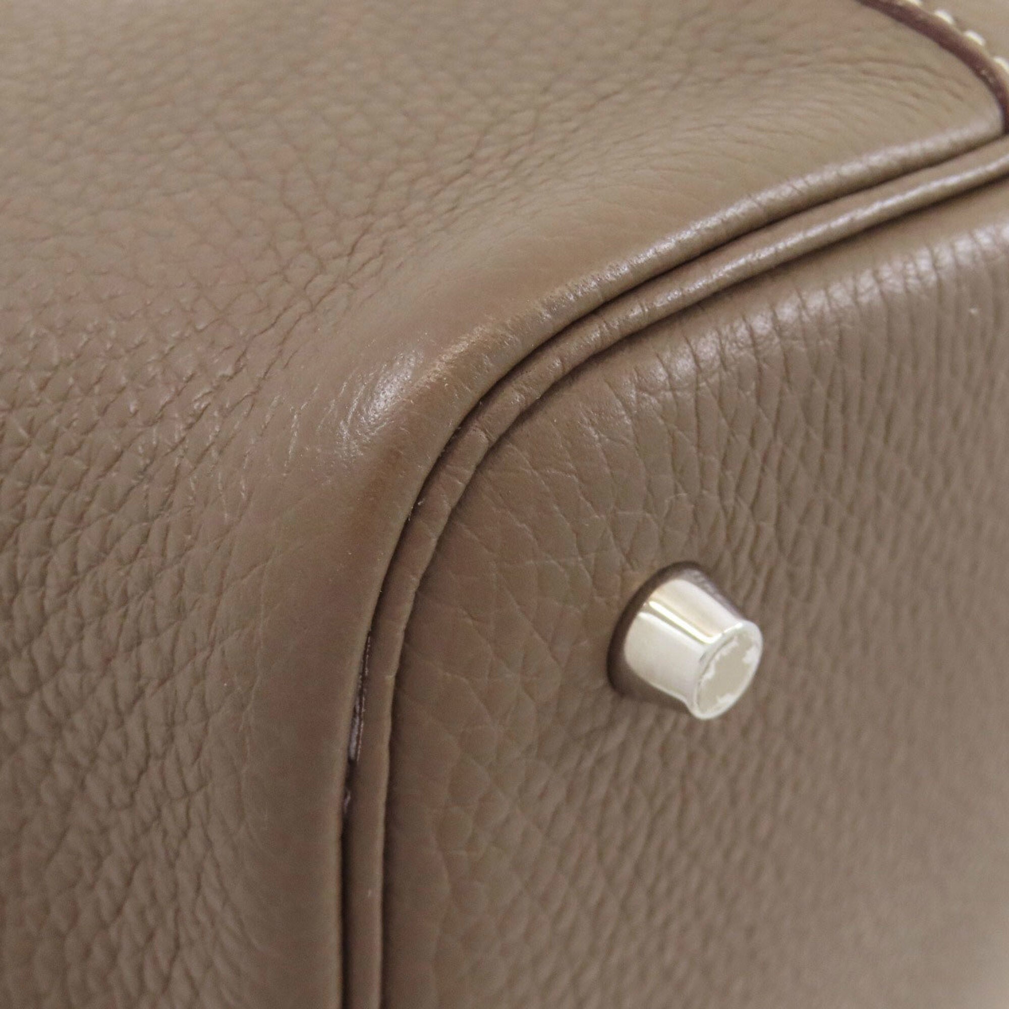 Hermes Etoupe Gray Handbag (Pre-Owned)