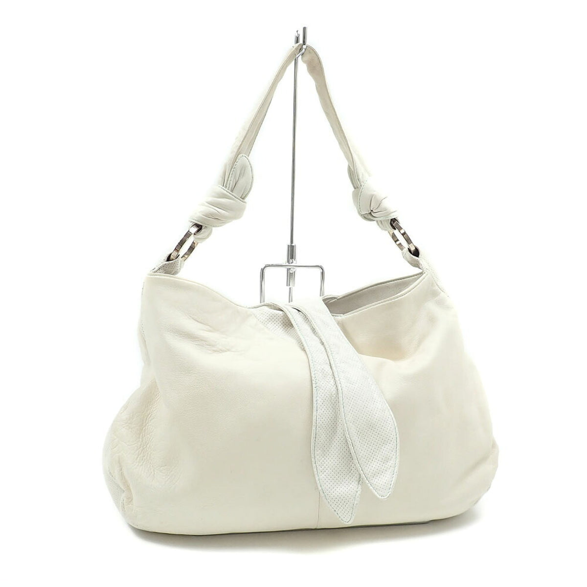 Loewe White Leather Handbag (Pre-Owned)