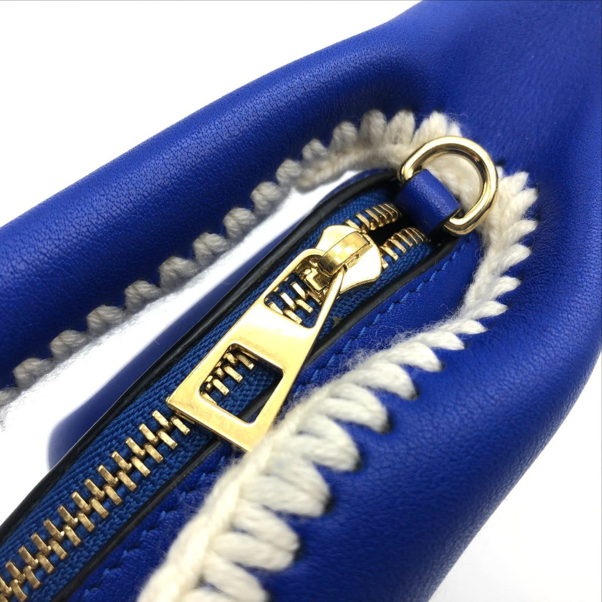 Loewe Blue Leather Coin Purse/Coin Case (Pre-Owned)