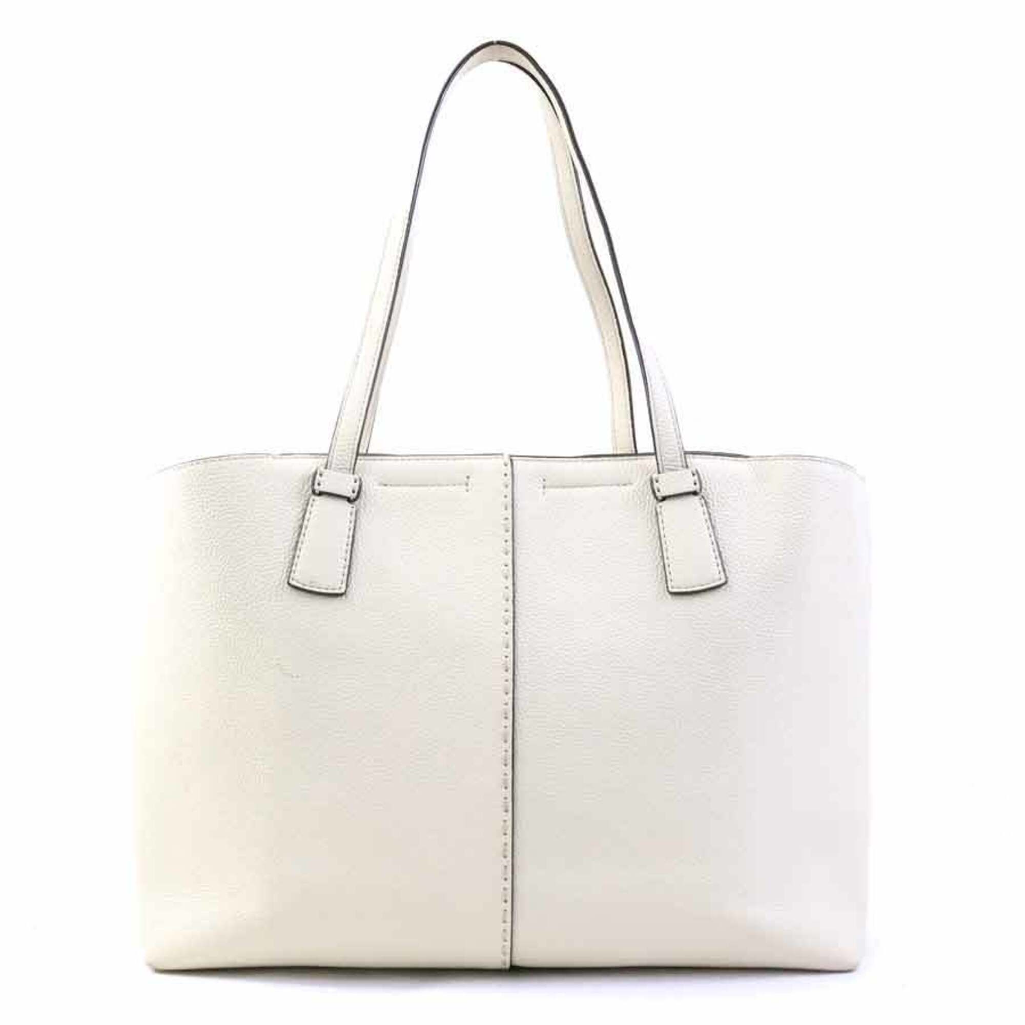 Tory Burch Ivory Leather Handbag (Pre-Owned)