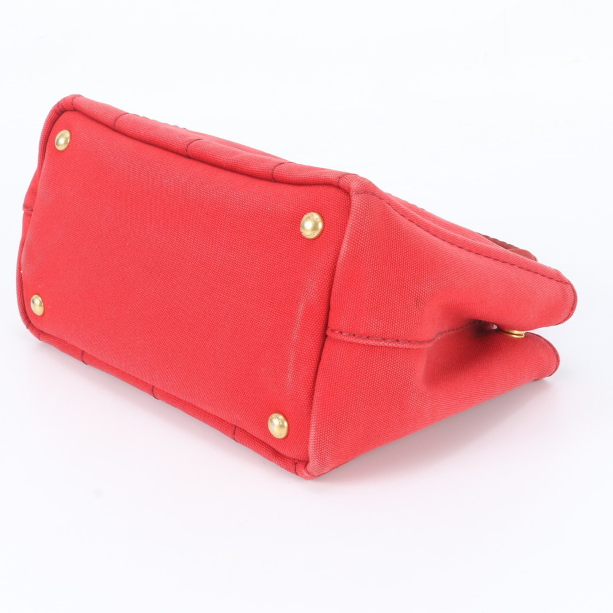 Prada Red Color Handbag Shoulder Bag Tote Bag (Pre-Owned)